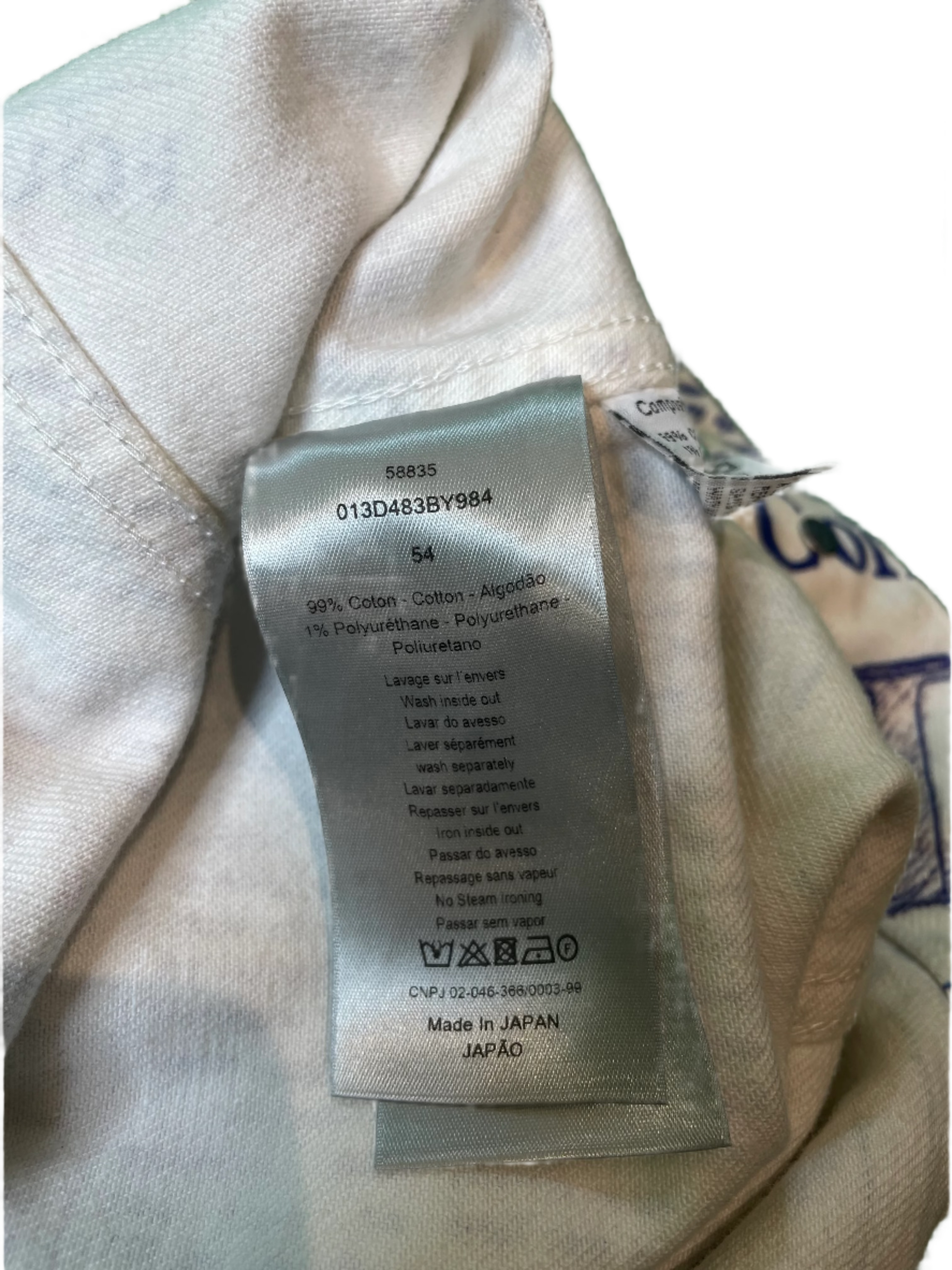 Dior Newspaper White Pink Purple Blue Work Jacket