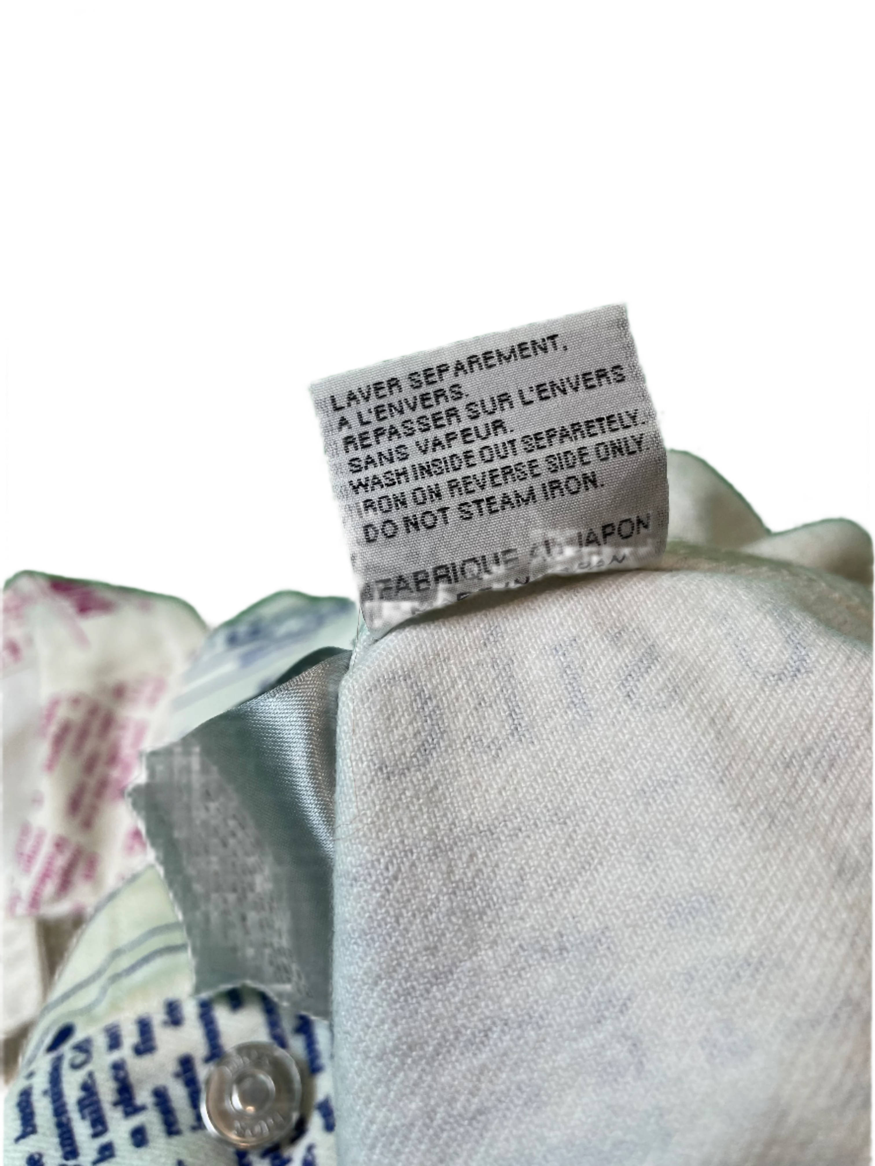 Dior Newspaper White Pink Purple Blue Work Jacket