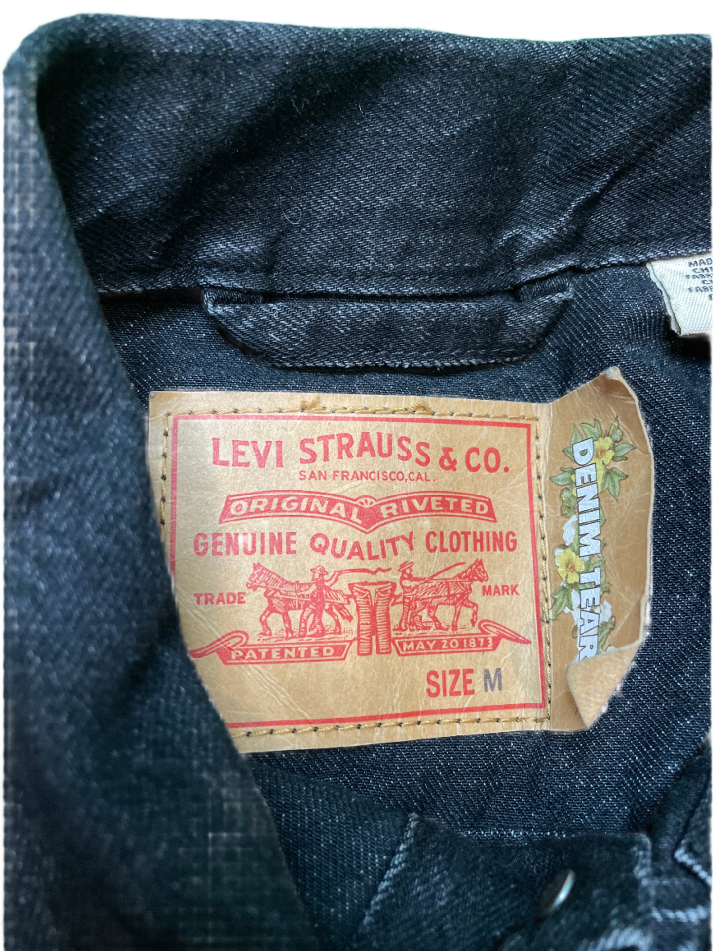 Denim Tears Black Jean Jacket