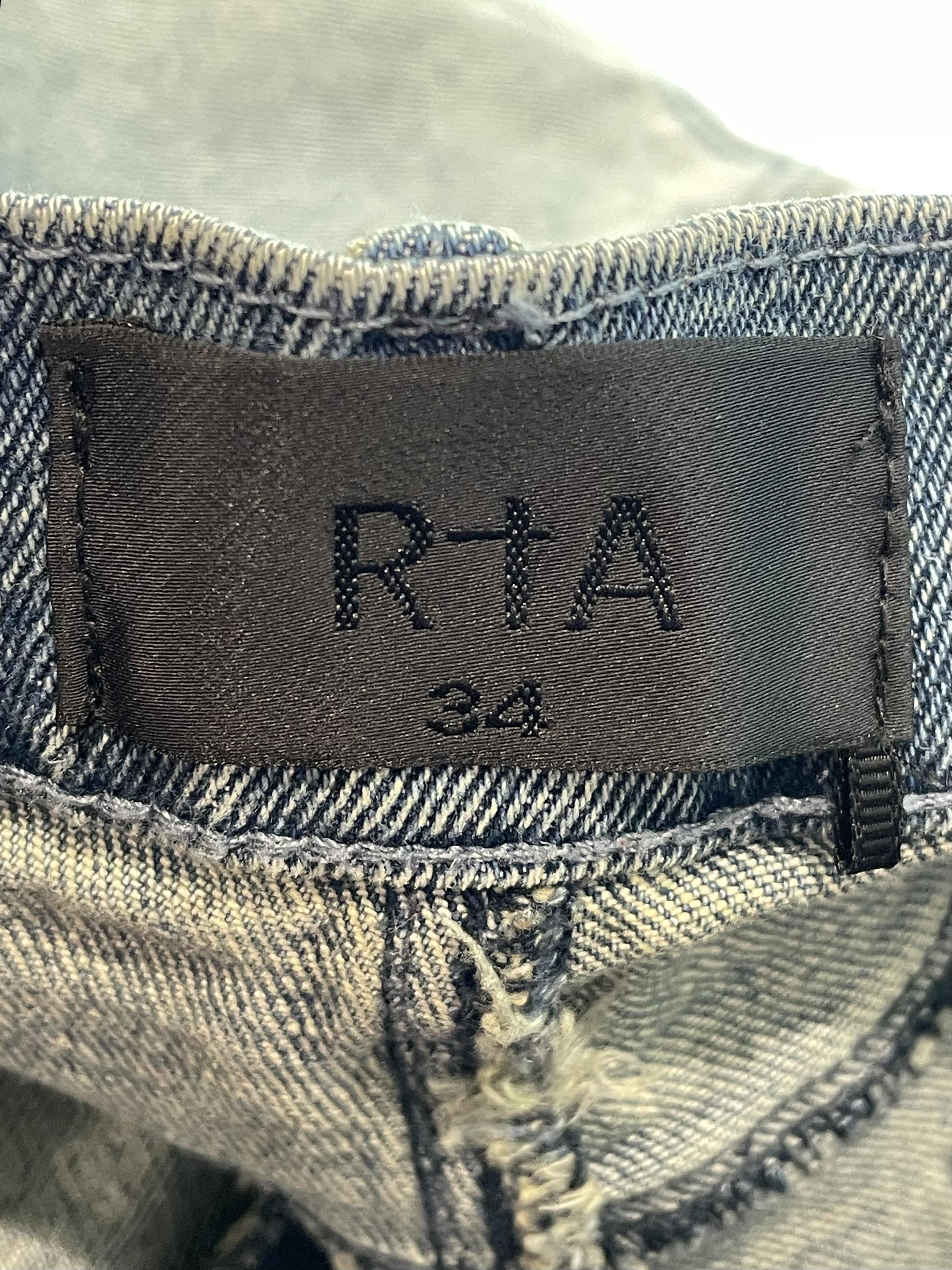 RTA Light Wash Patchwork Jeans