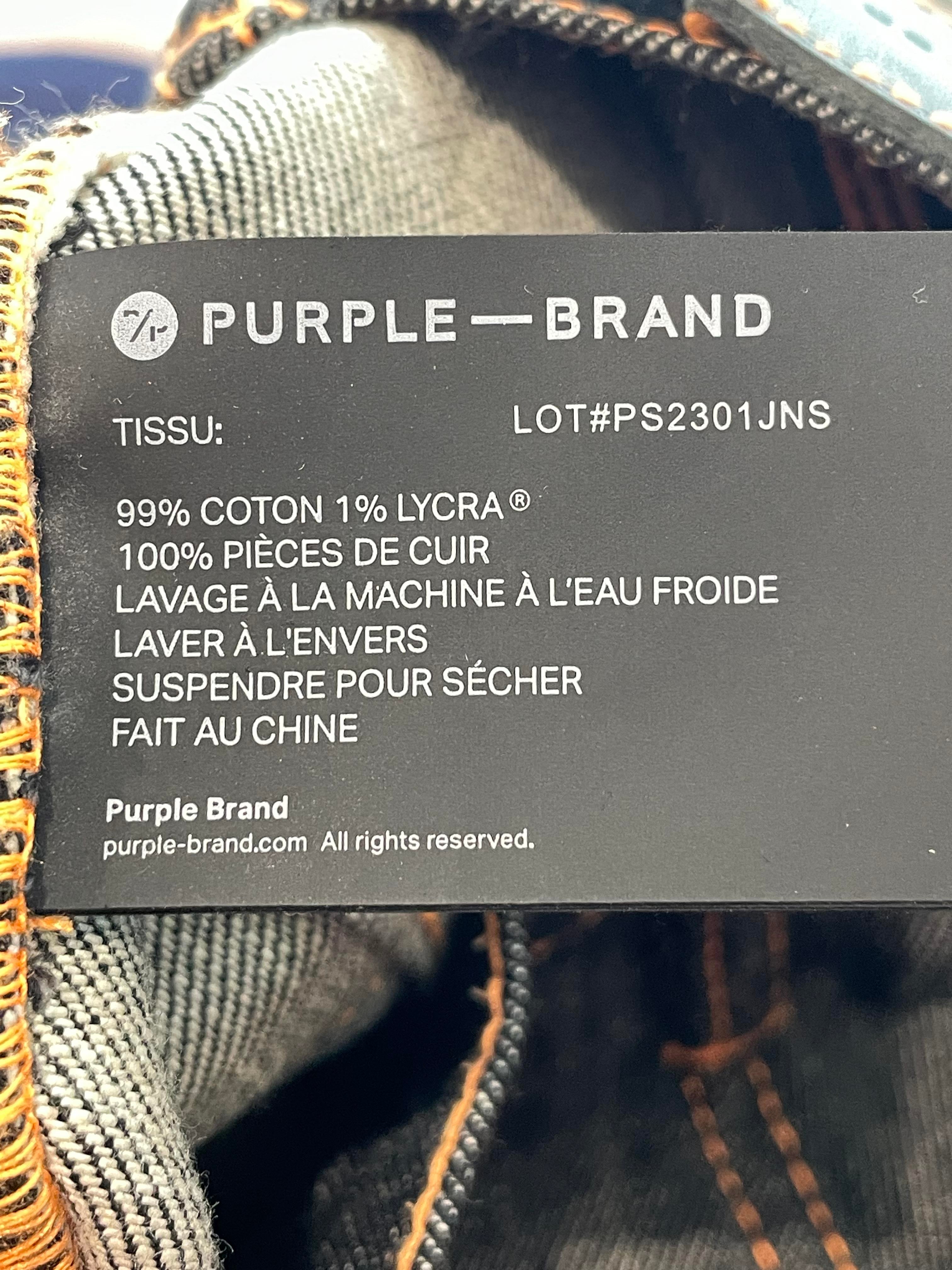 Purple Brand Black Orange Stitch Jeans