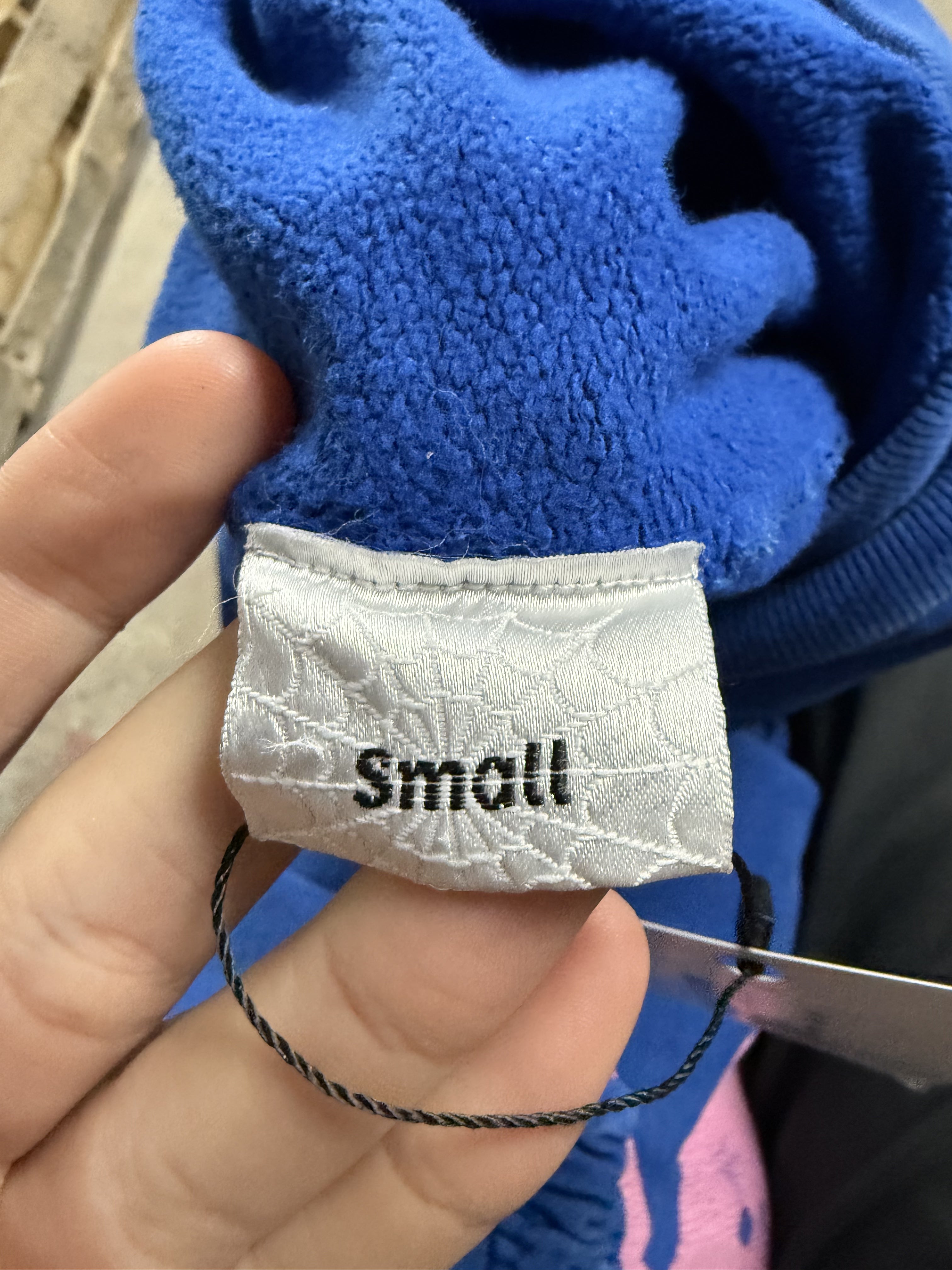 Sp5der Navy & Pink Sweatsuit