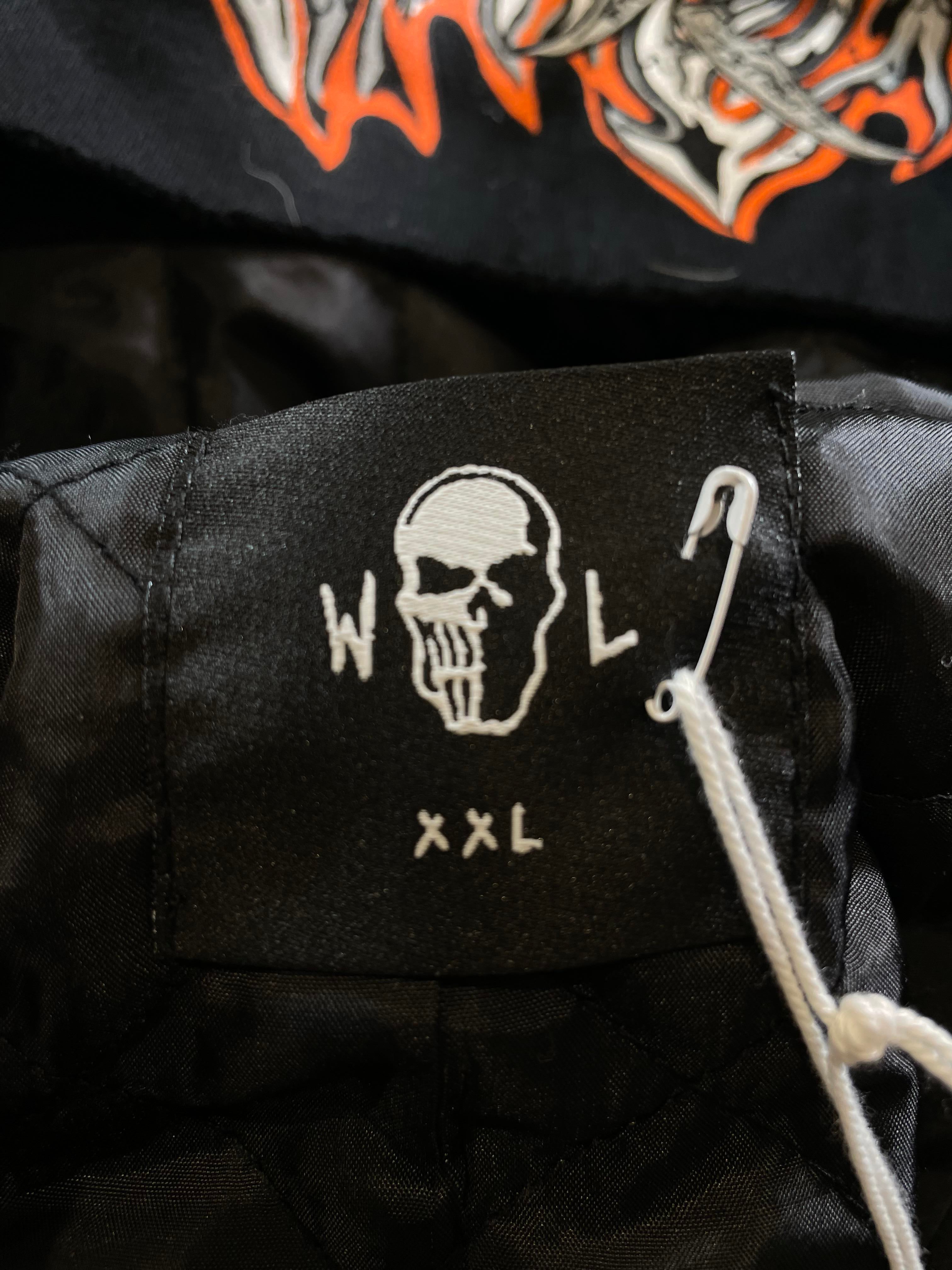 Warren Lotas Carhartt Flame Black & Orange Jacket
