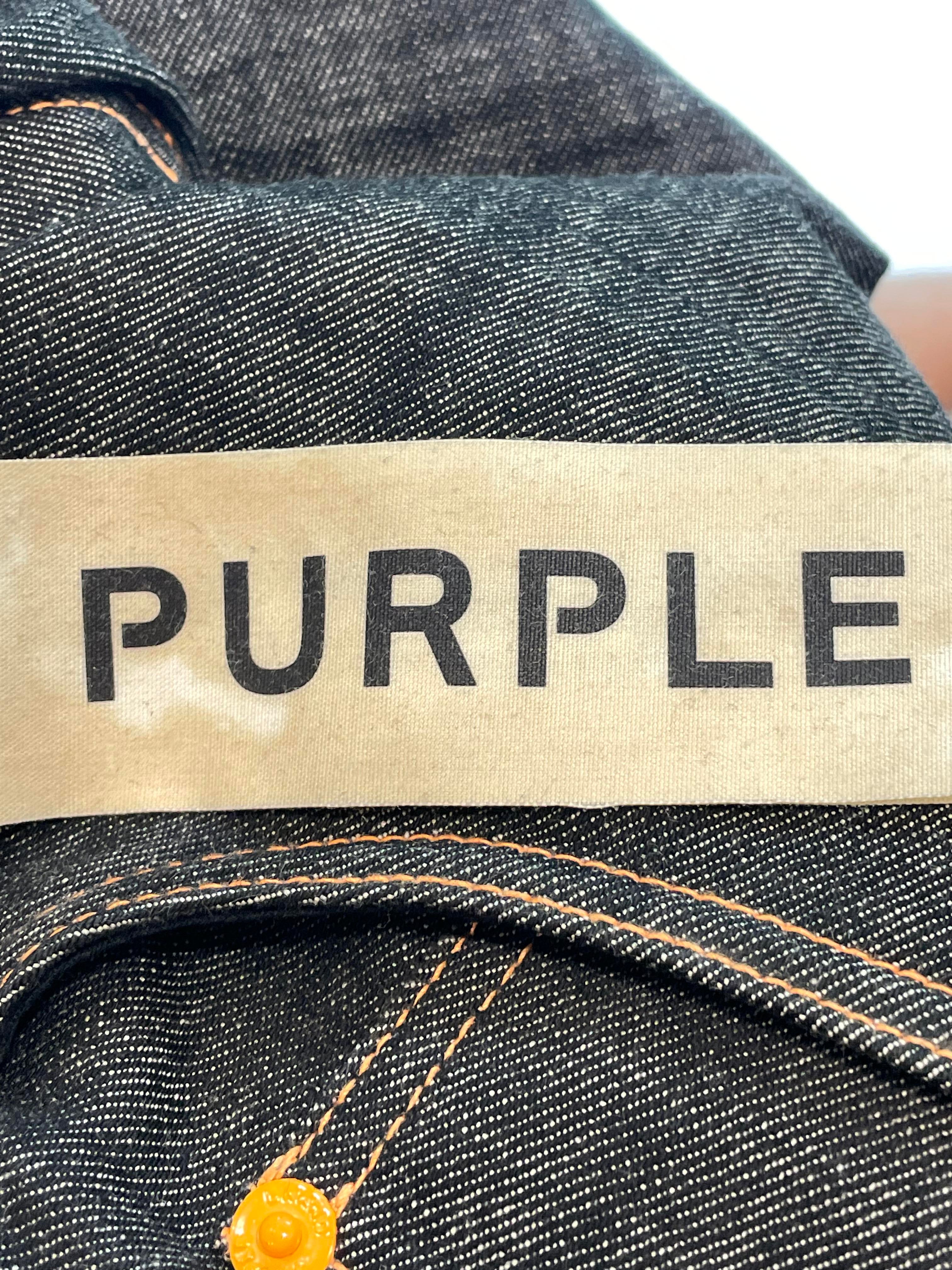 Purple Brand Black Orange Stitch Jeans