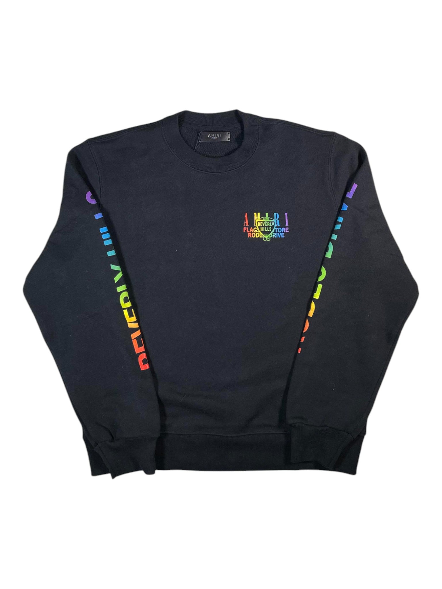 Amiri 'Beverly Hills' Black Multi Crewneck