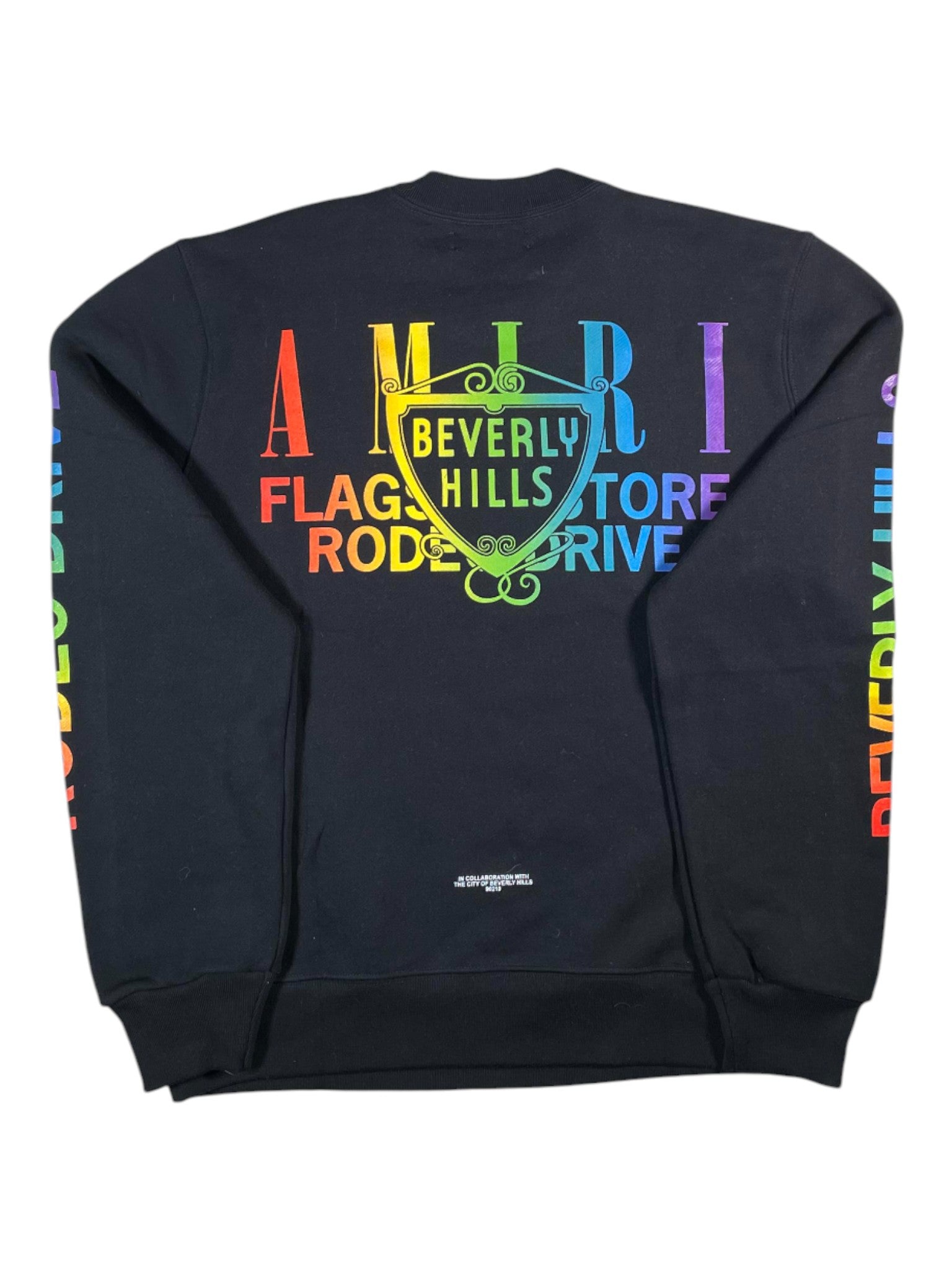Amiri 'Beverly Hills' Black Multi Crewneck