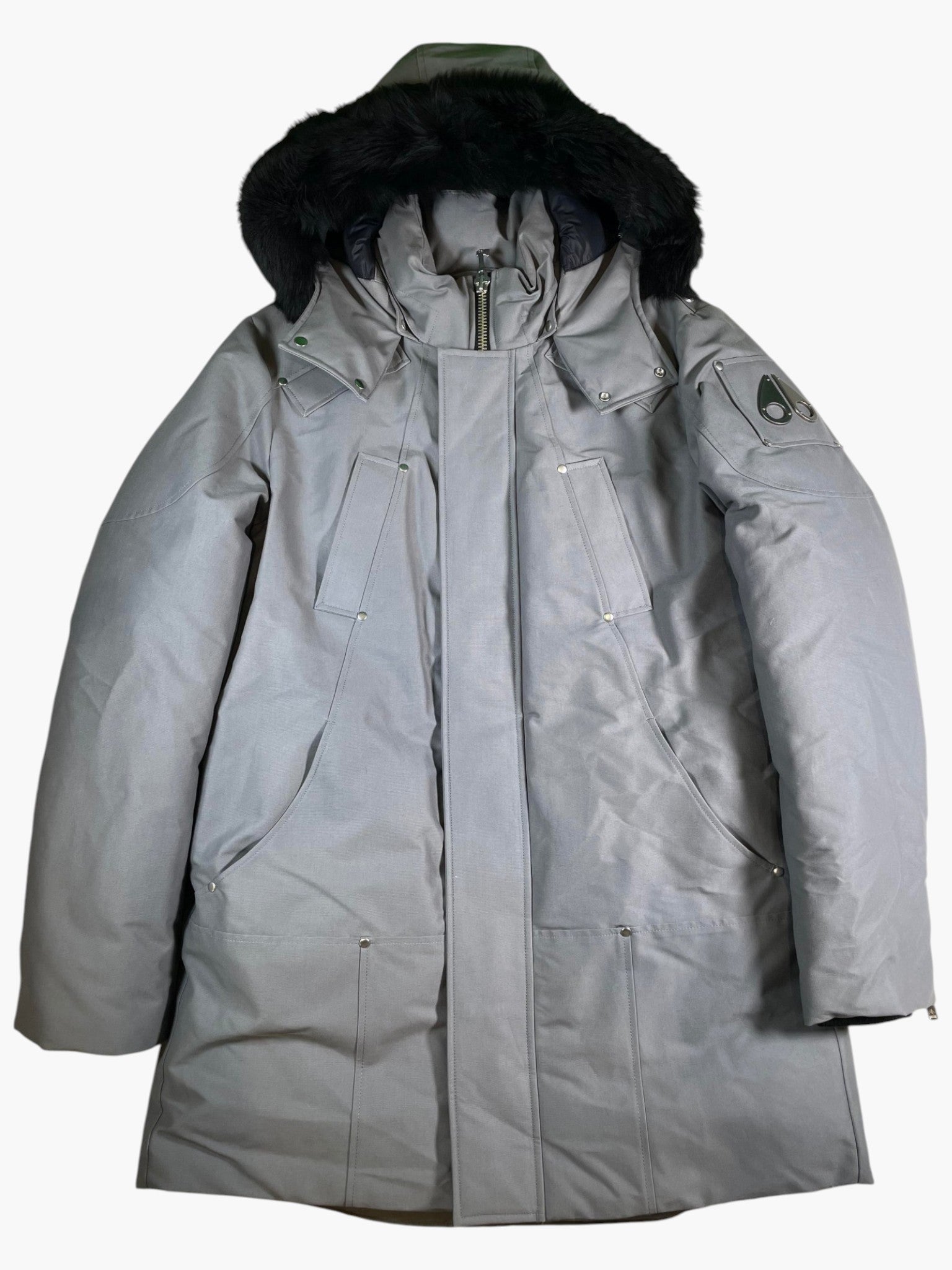 Moose Knuckles Slate Grey Parka Jacket