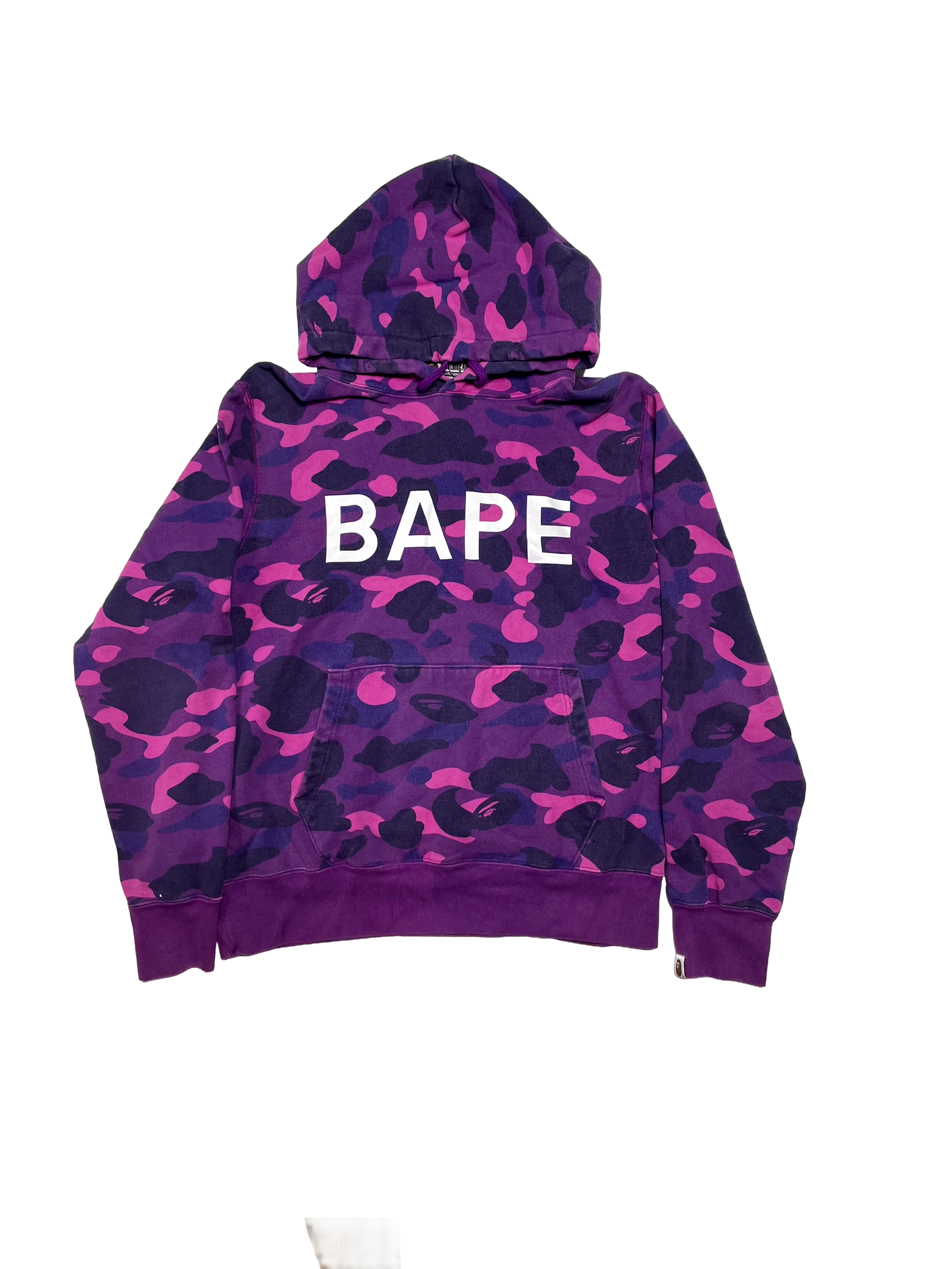 Bape Camo Spellout Purple Hoodie