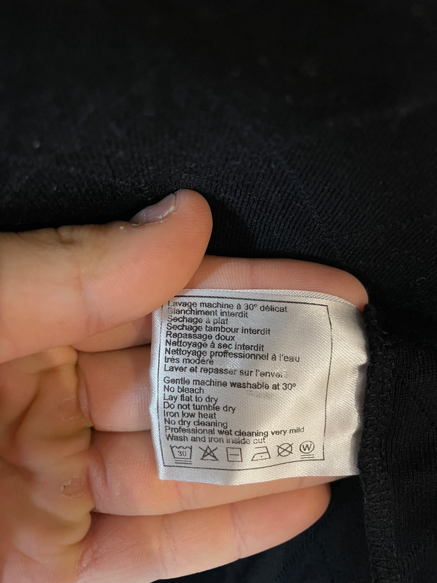Chanel Quilted LS Black Used XXL