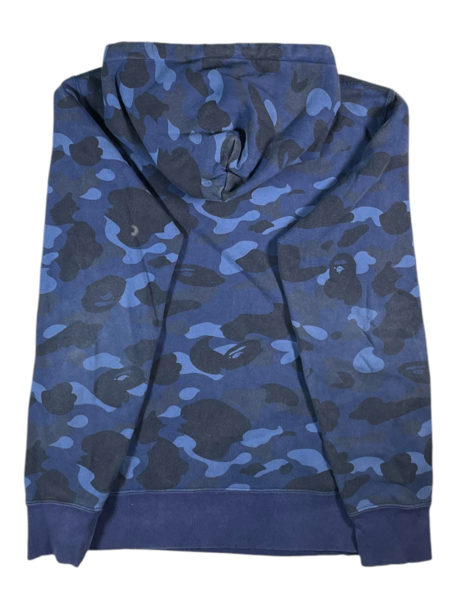 BAPE Camo Chest Logo Blue Hoodie
