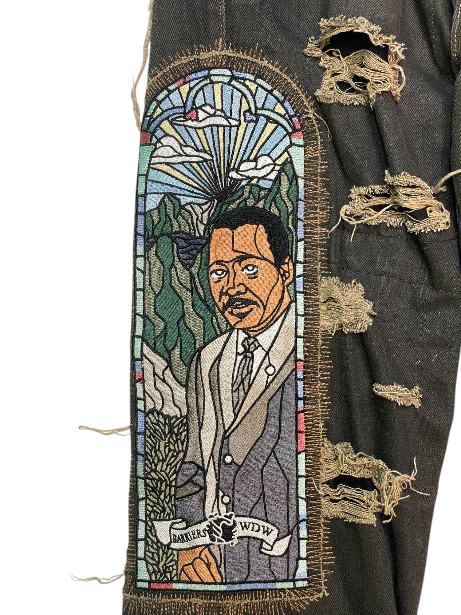 WDW Barriers Brown Multi Denim