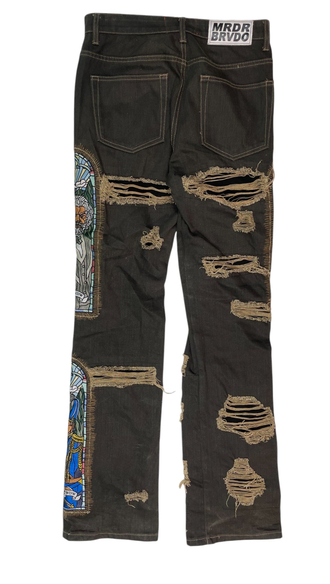 WDW Barriers Brown Multi Denim