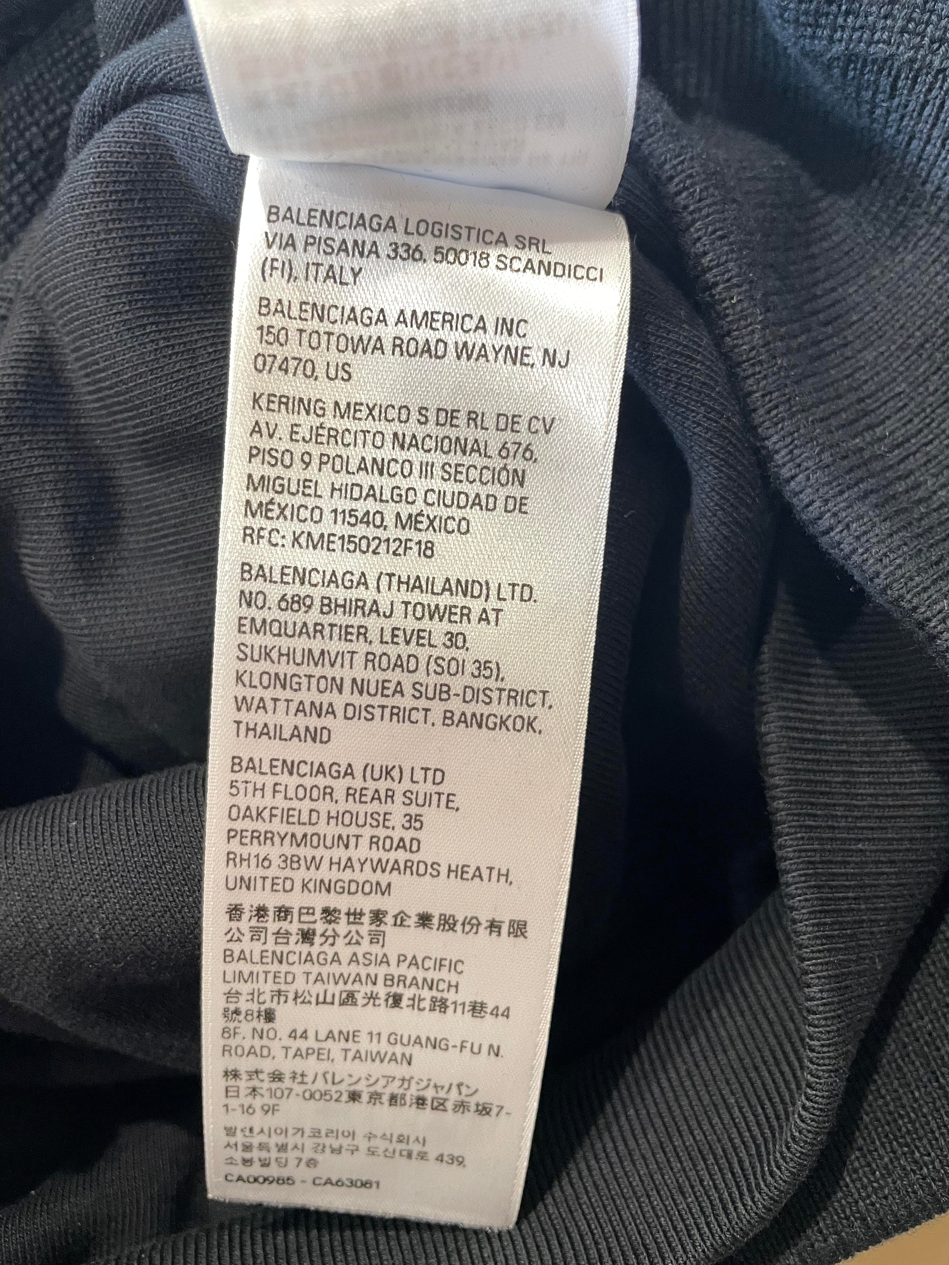 Balenciaga All In Hybrid Black Bomber Jacket