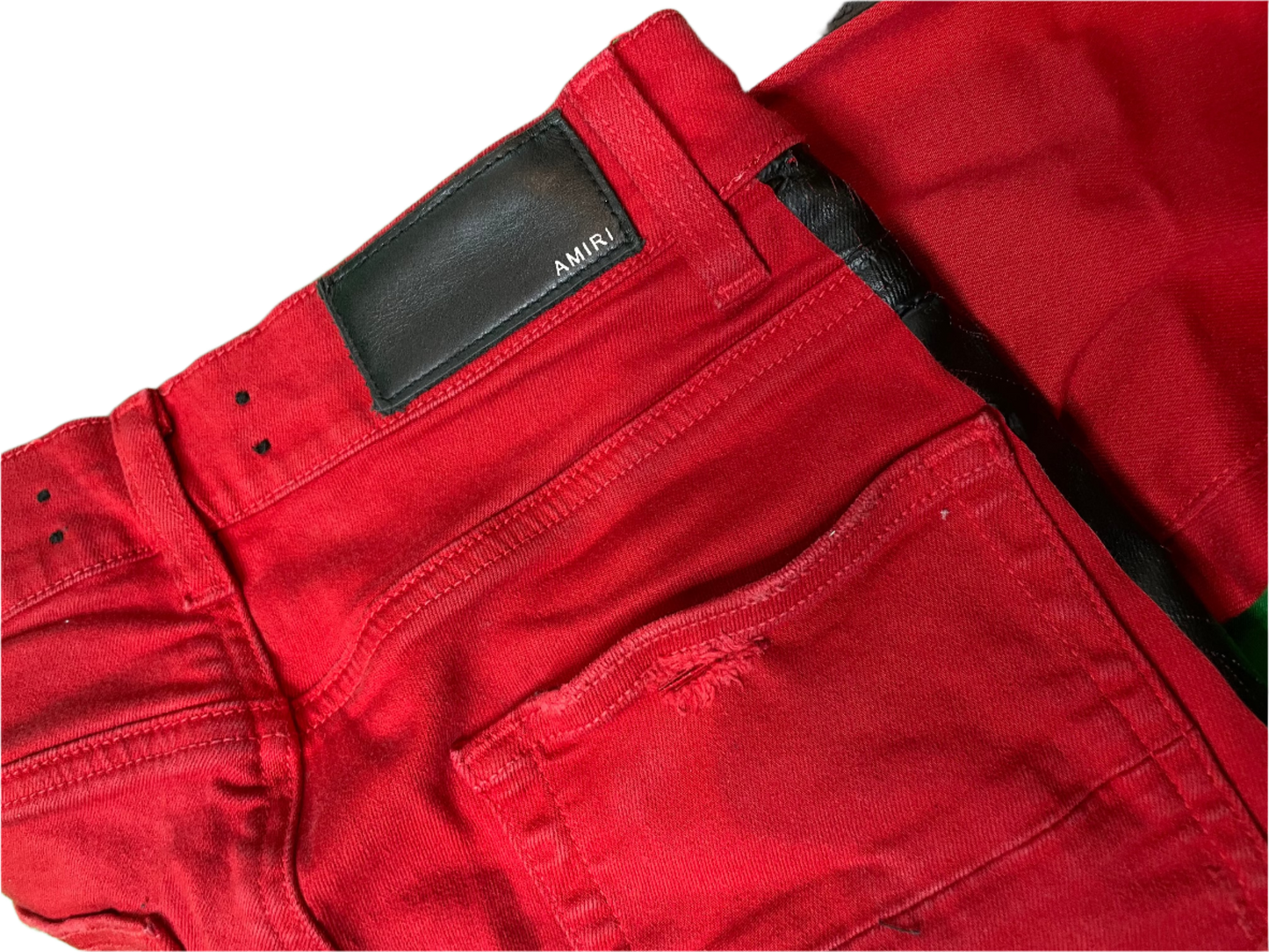 Amiri Thrasher Red & Black Jeans