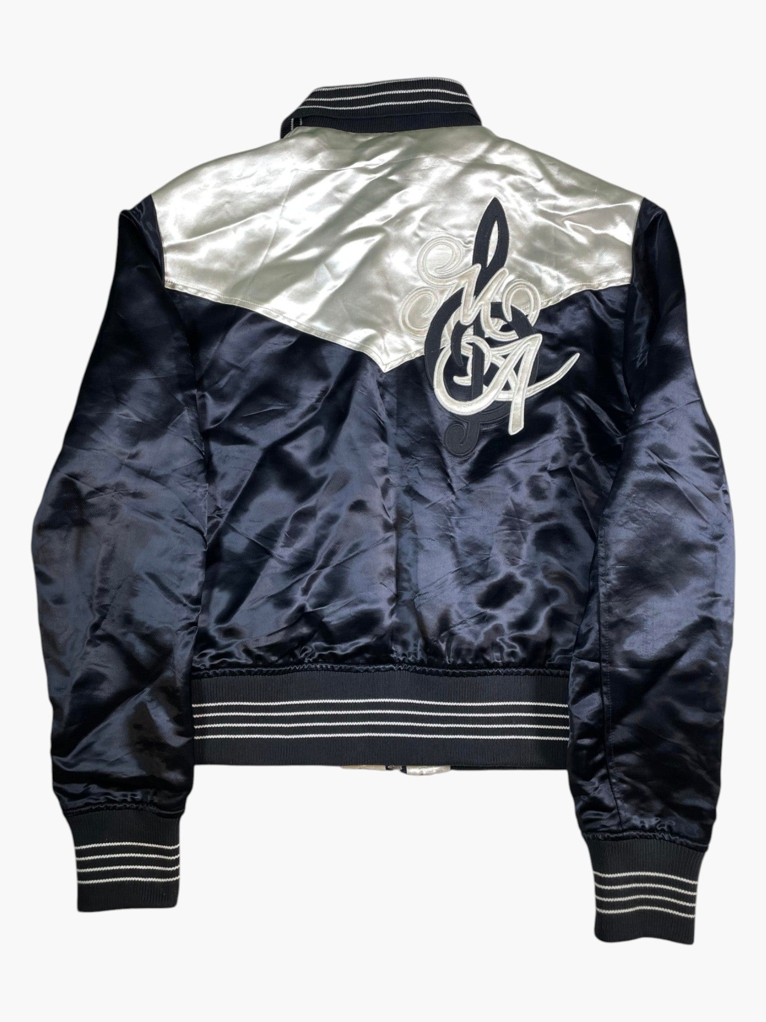 Amiri Silk Music Note Blouson Jacket
