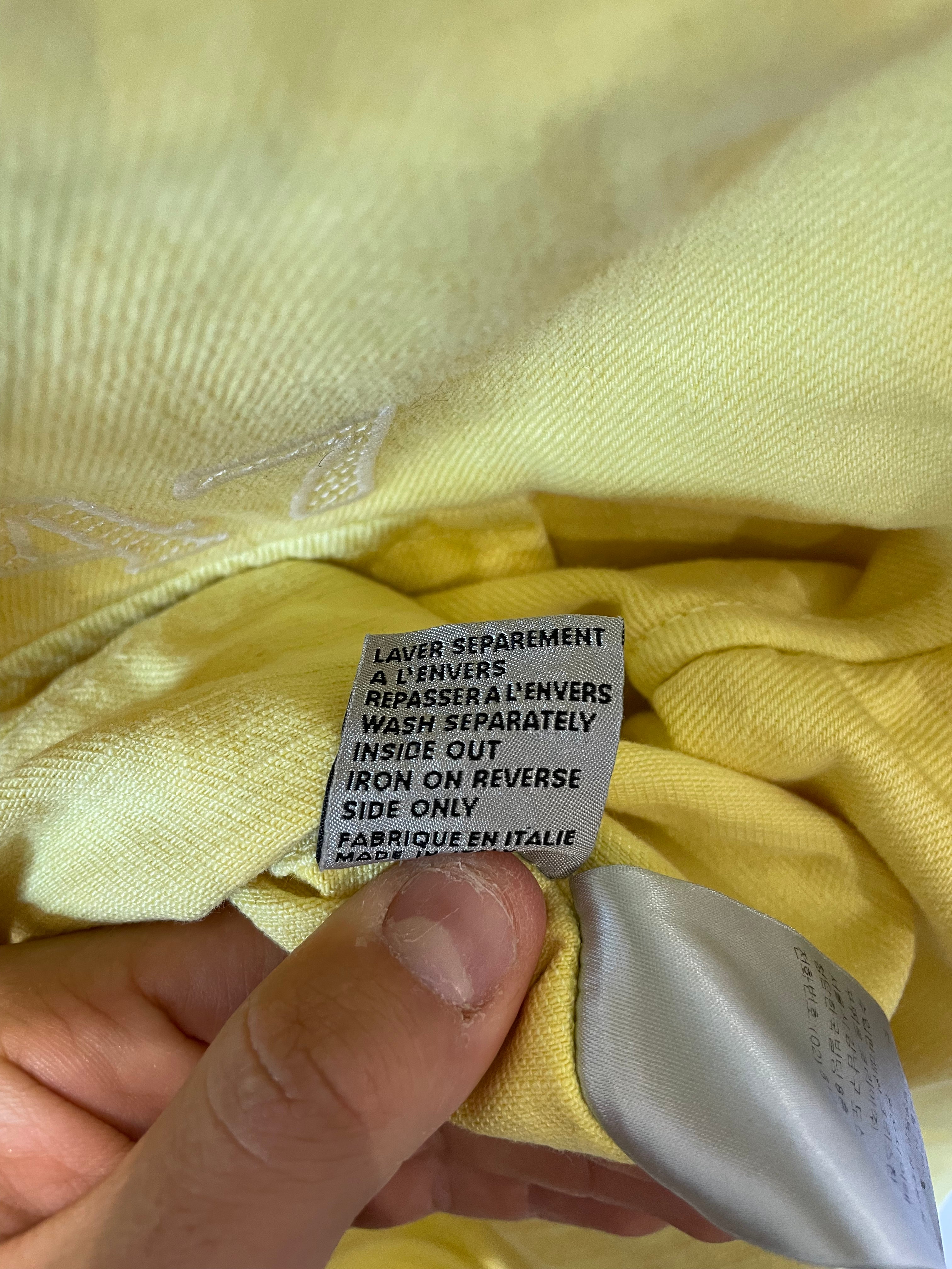Dior 1947 Yellow Jean Jacket Used 48 (Large)