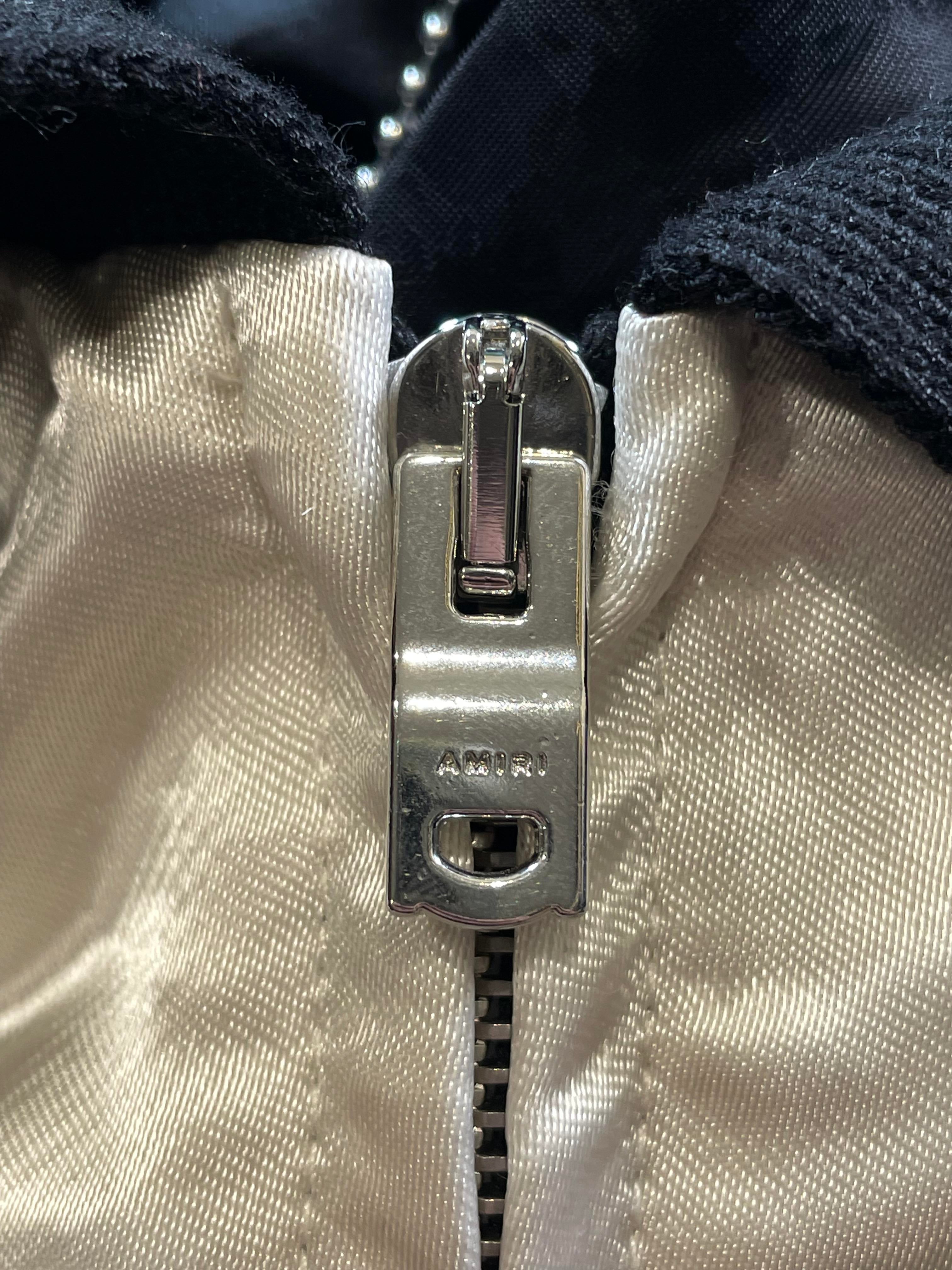 Amiri Silk Music Note Blouson Jacket