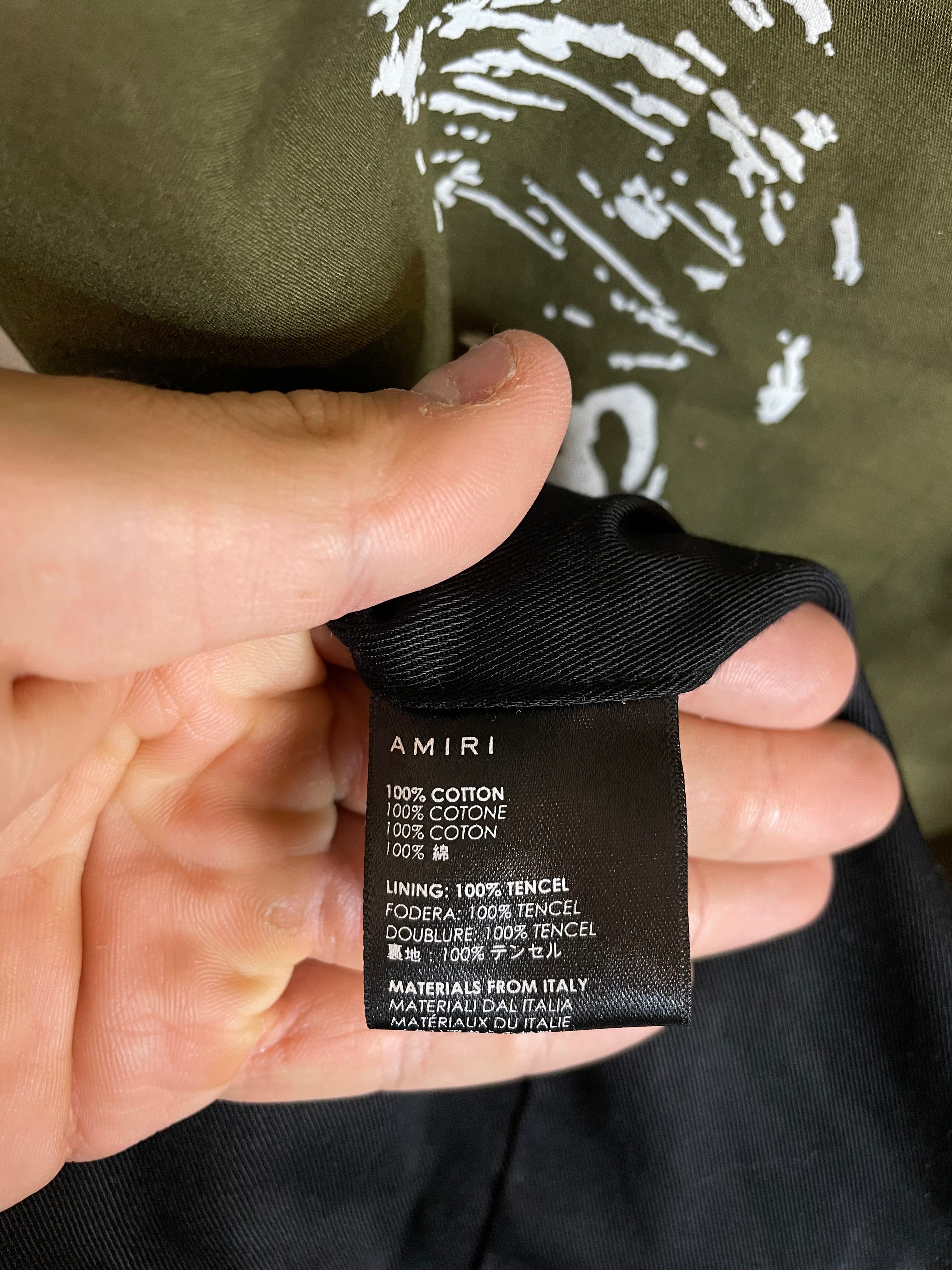 Amiri Lost Boys Olive Trench Coat