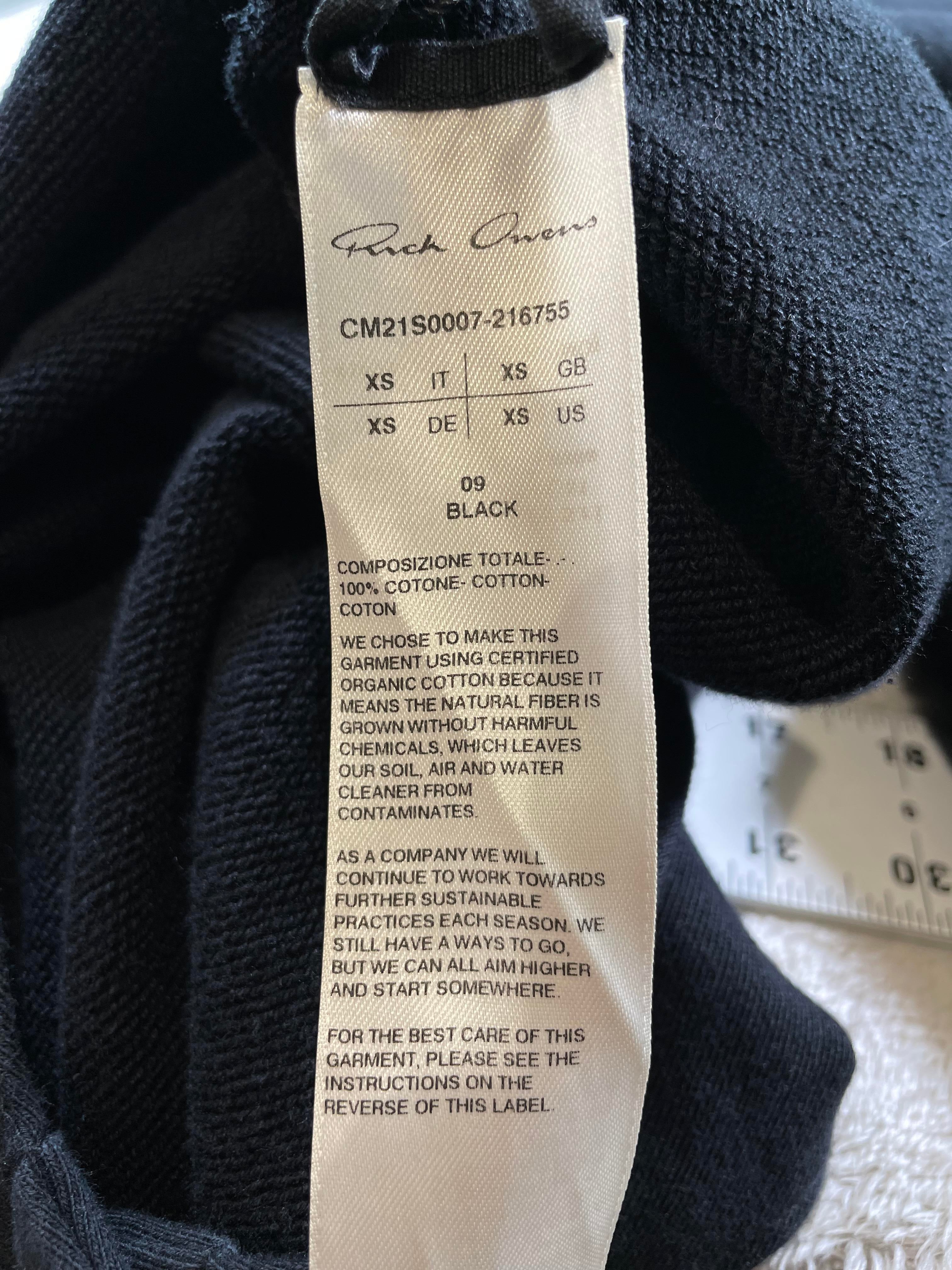 Rick Owens Female Flap Black Hoodie