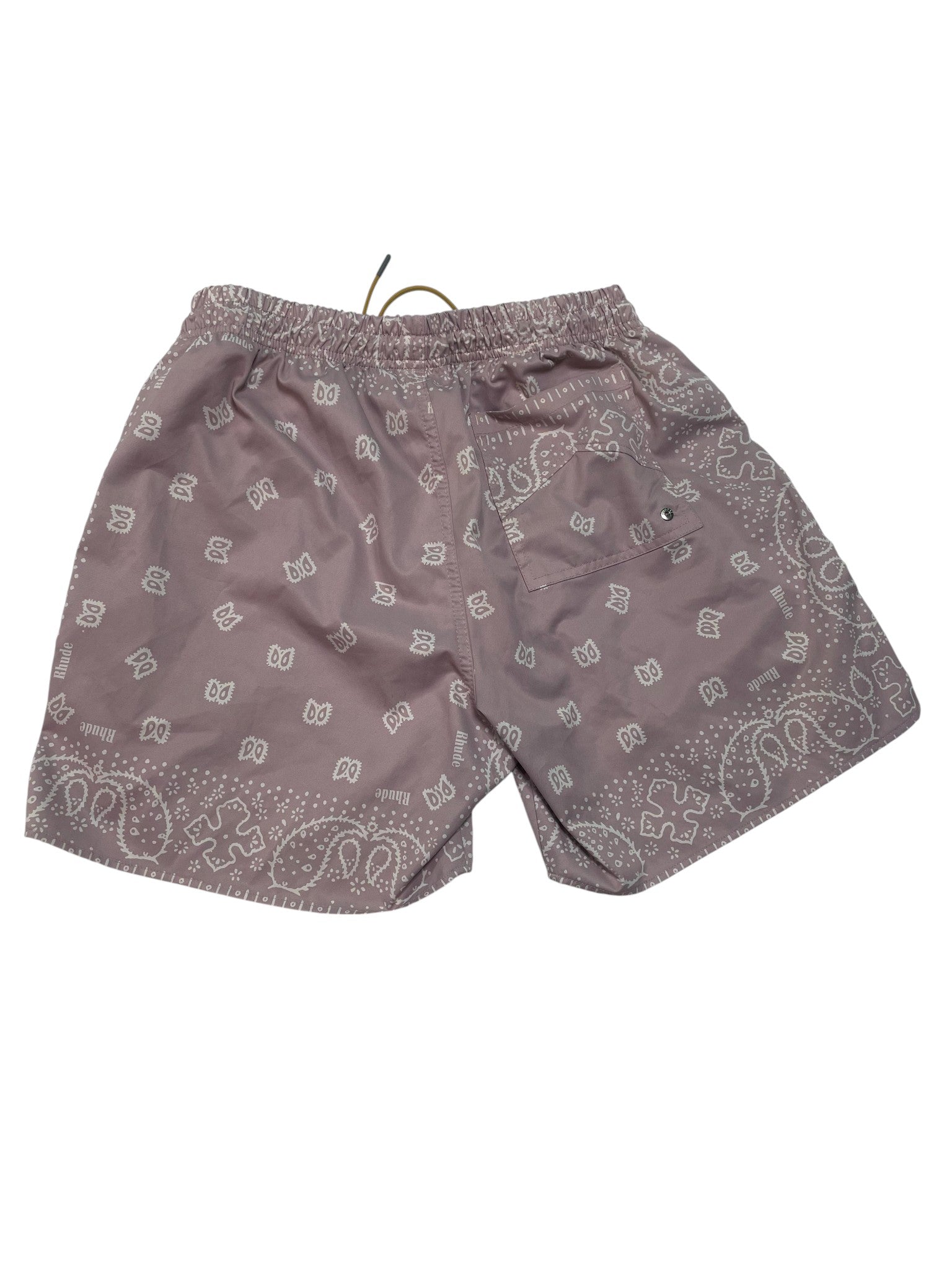 Rhude 'Bandana' Pink Swim Trunks Shorts