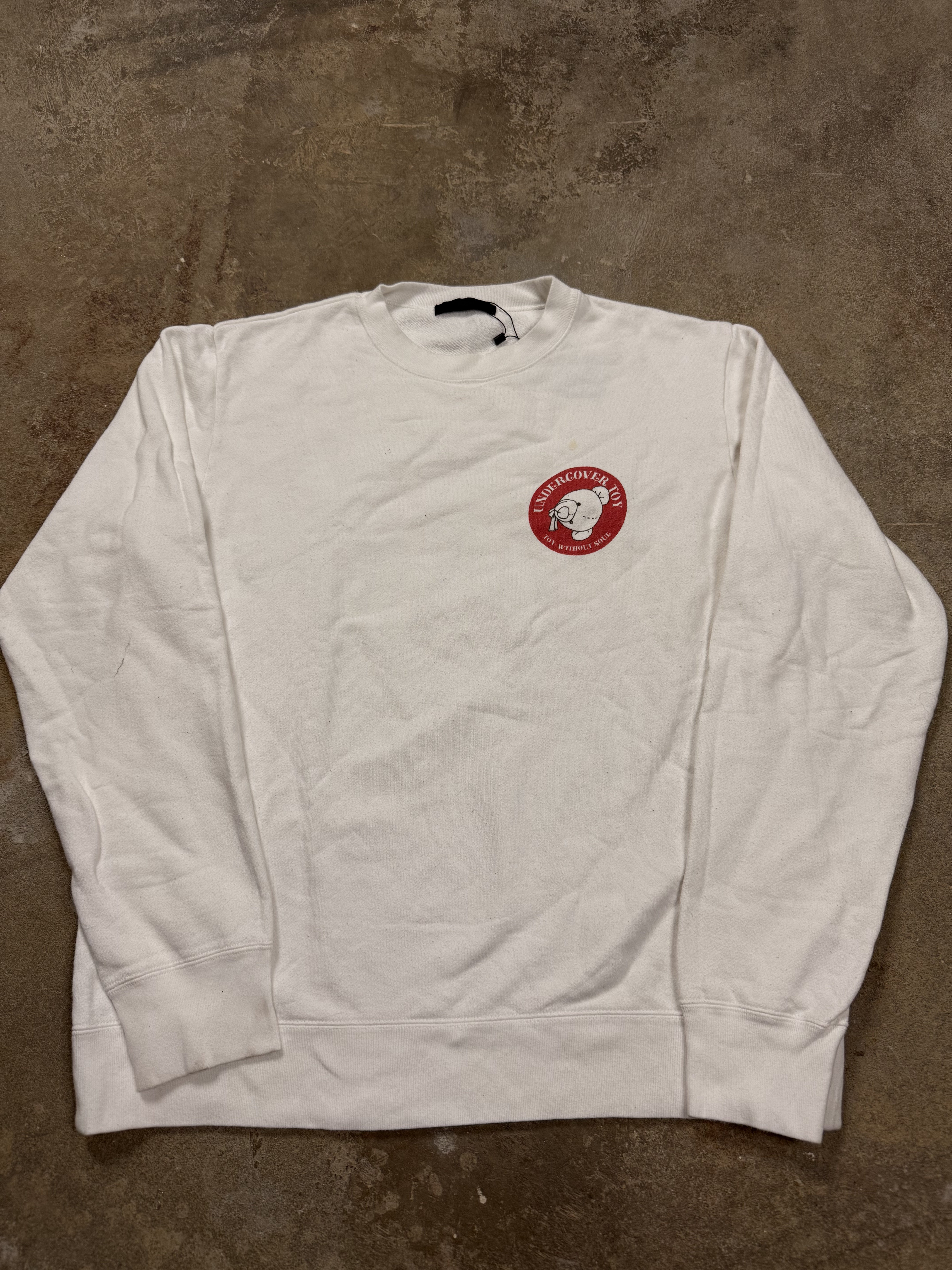 Undercover Sweatshirt White and Red Used Small