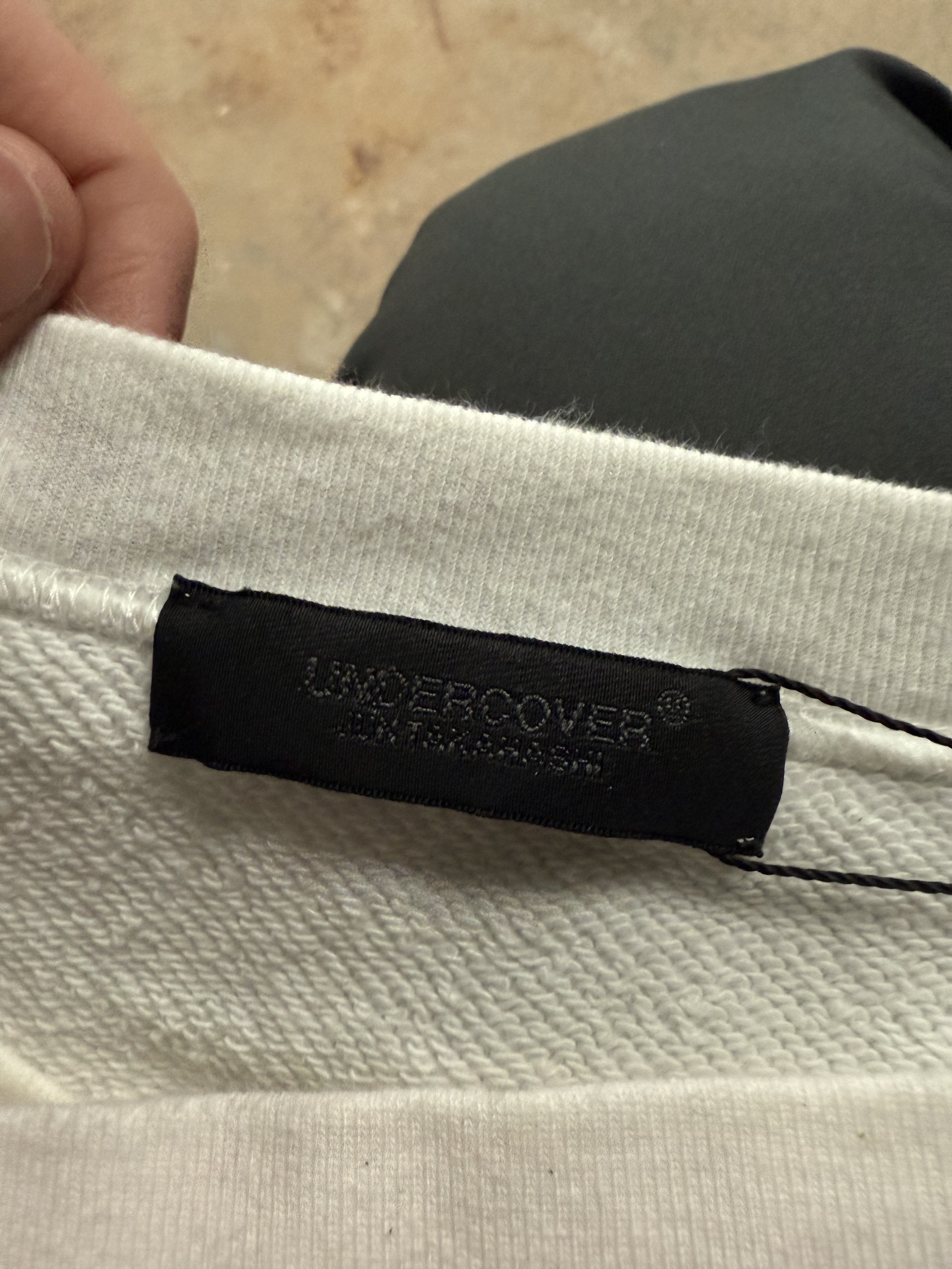 Undercover Sweatshirt White and Red Used Small