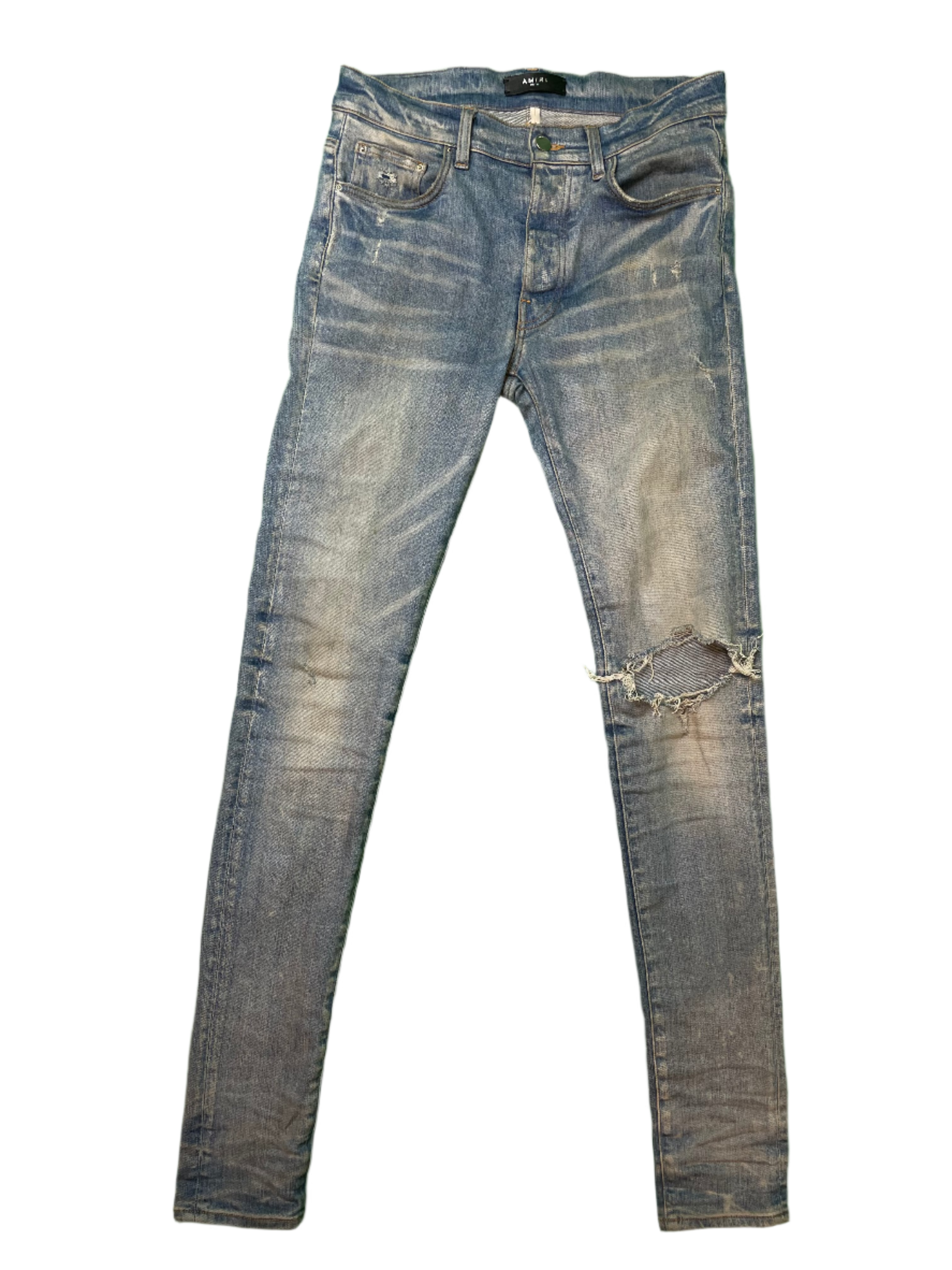Amiri Thrasher Light Wash Plain Blue Jeans
