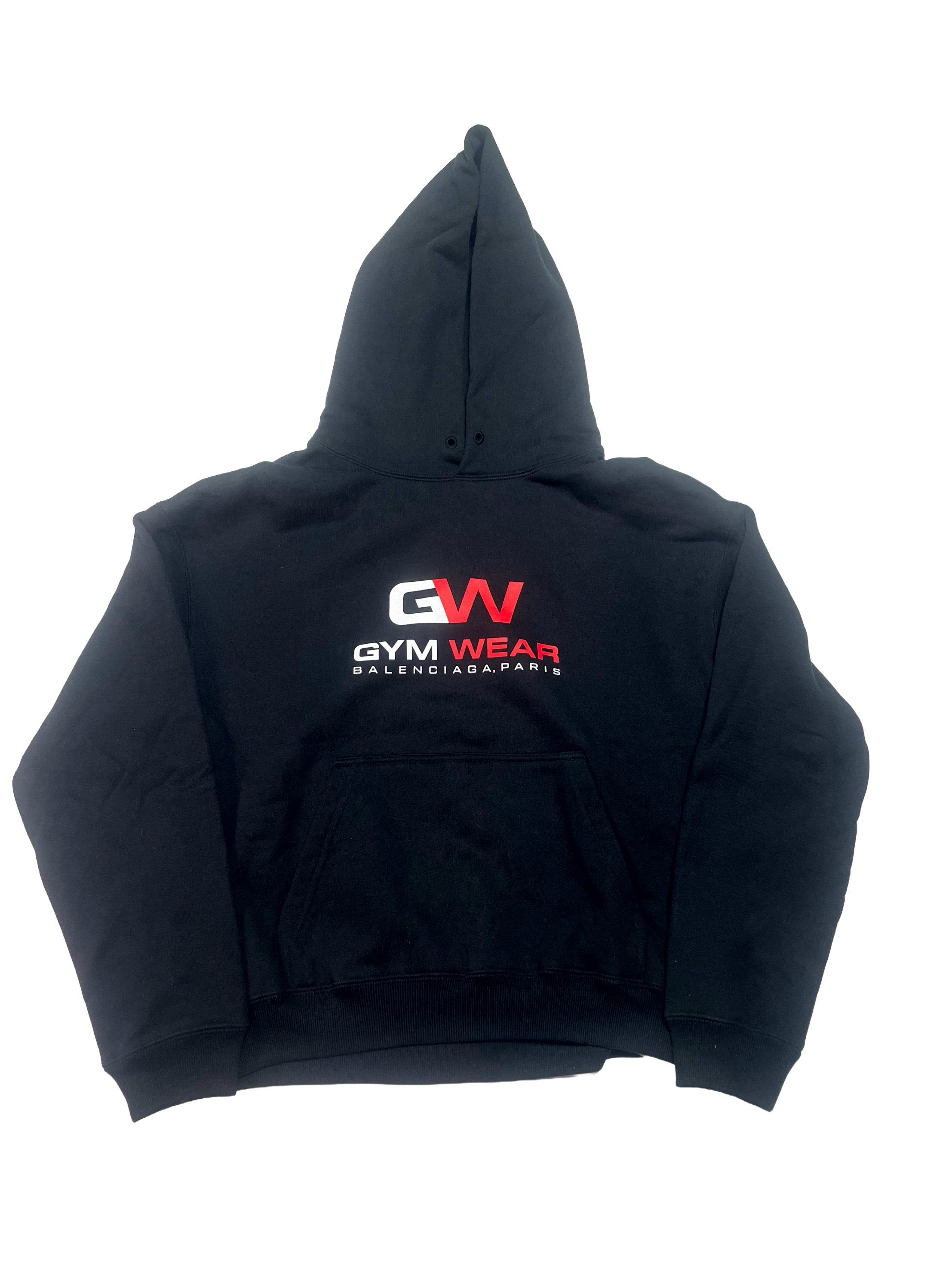 Balenciaga Kid's Black & Red Hoodie