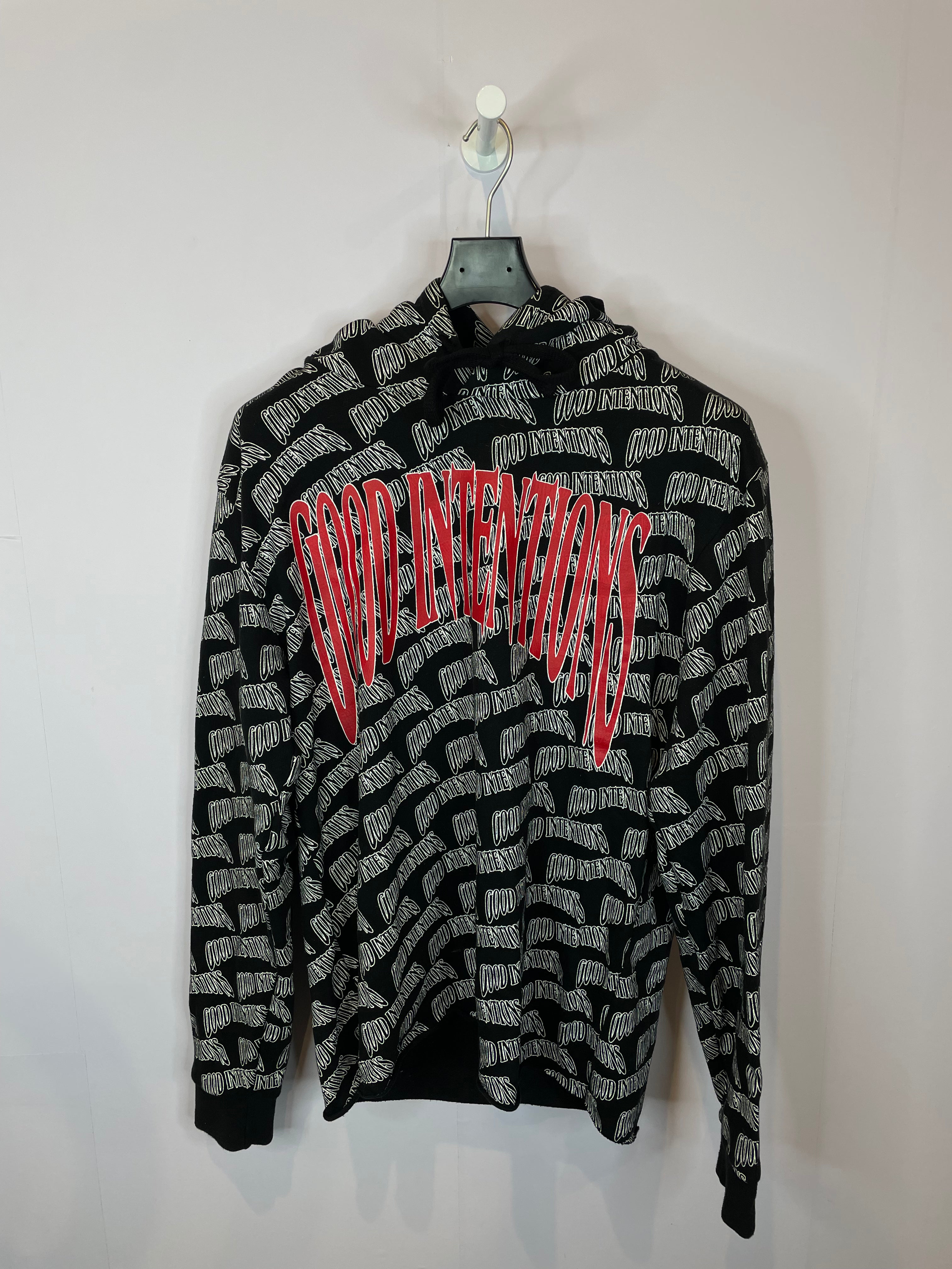 VLONE Nav Good Intentions All Over Hoodie Used Large