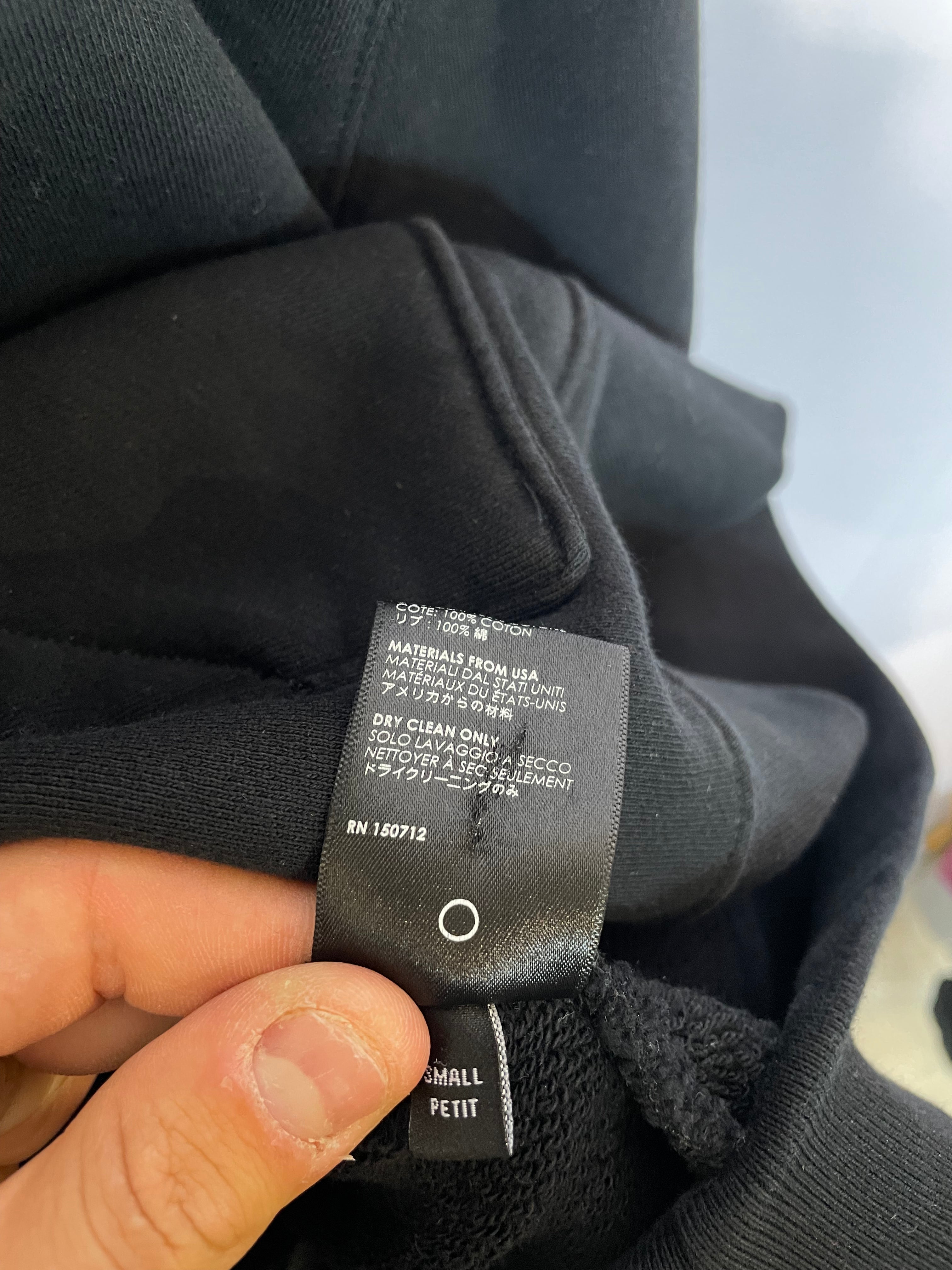 Amiri Floral Logo Hoodie Black Used Small