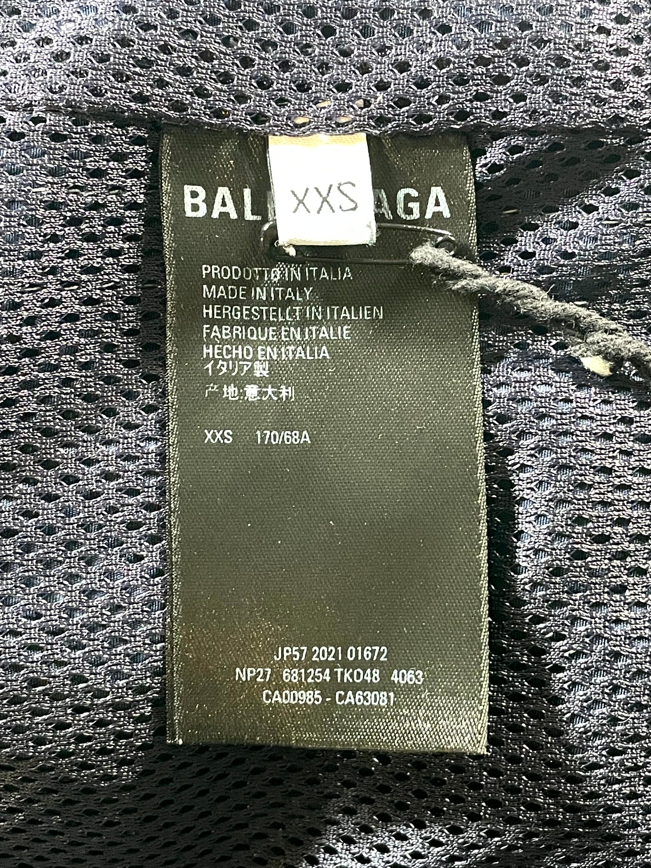 Balenciaga Navy & White Track Pants