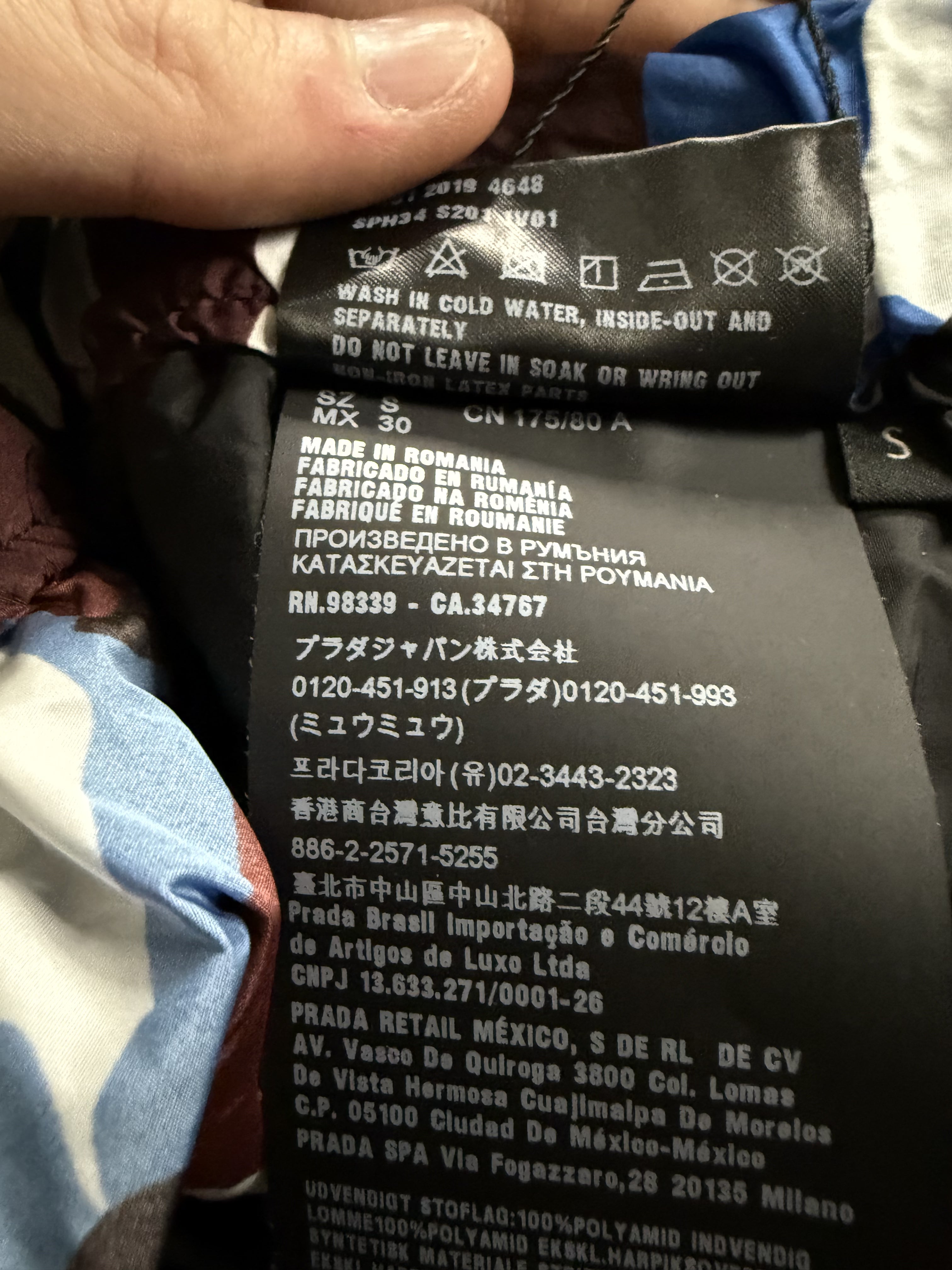 Prada Camo Blue Track Pants