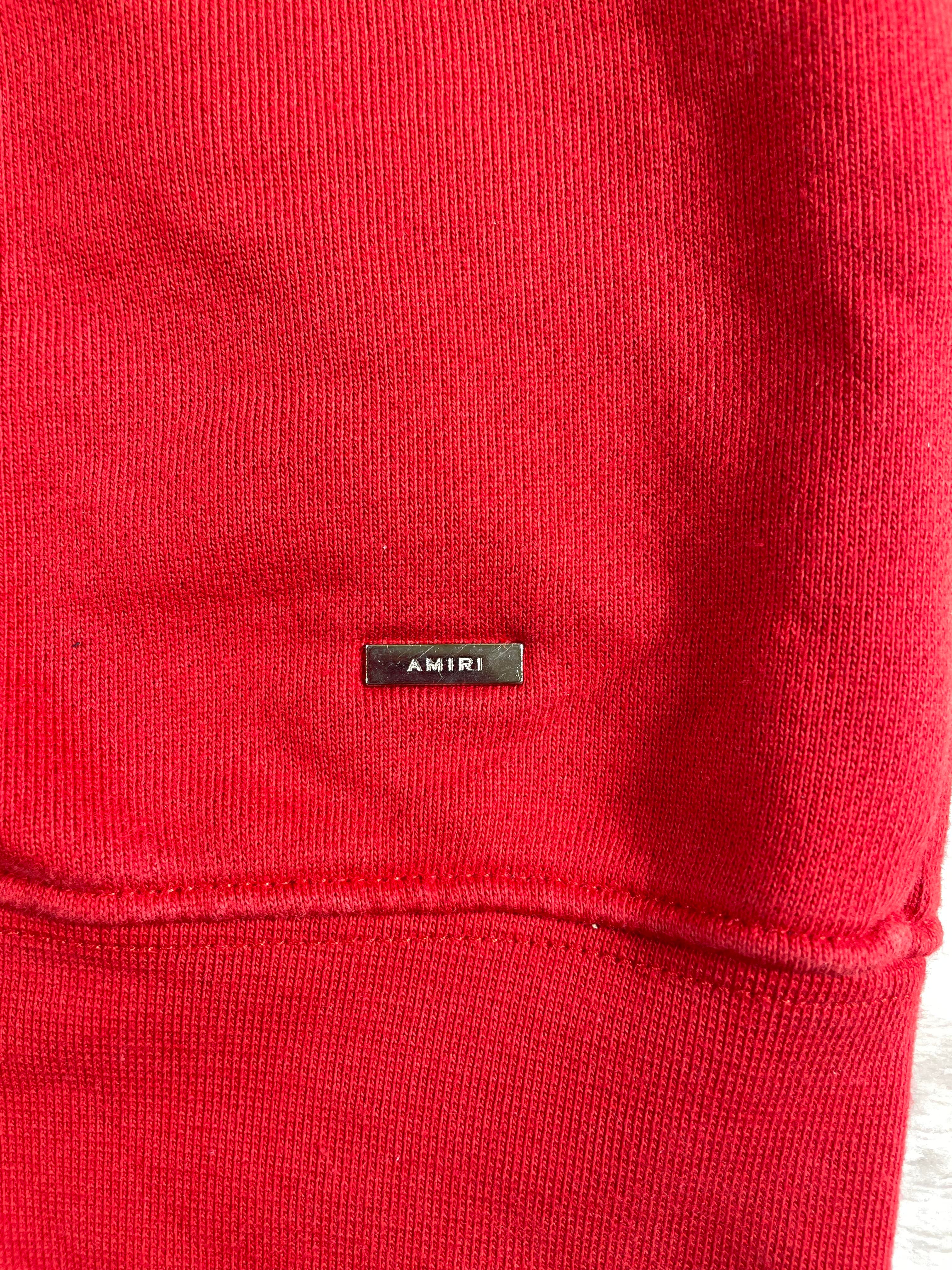 Amiri Bones Crew Red Sweatsuit