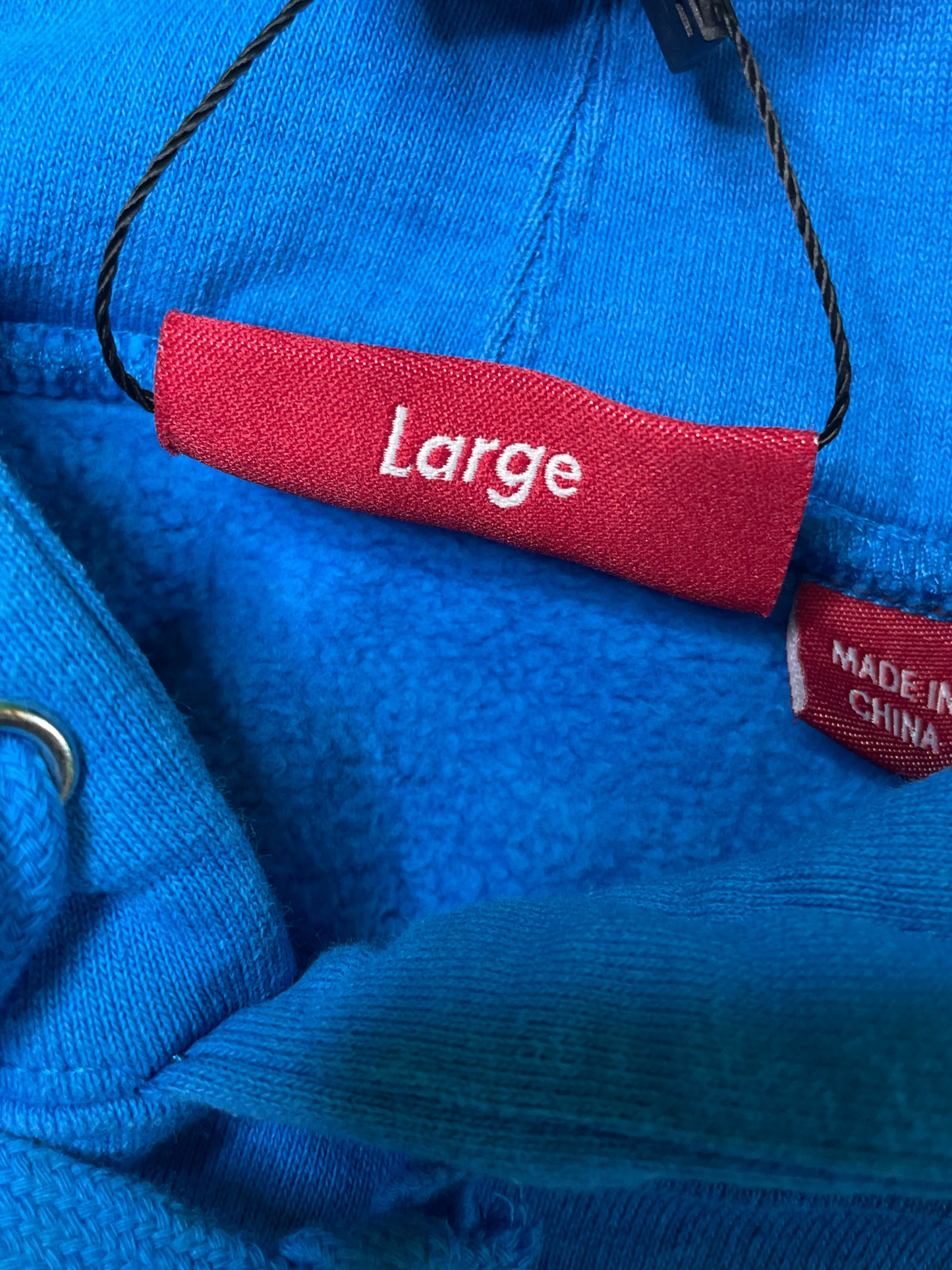 Supreme Sleeve Logo Blue & Red Hoodie