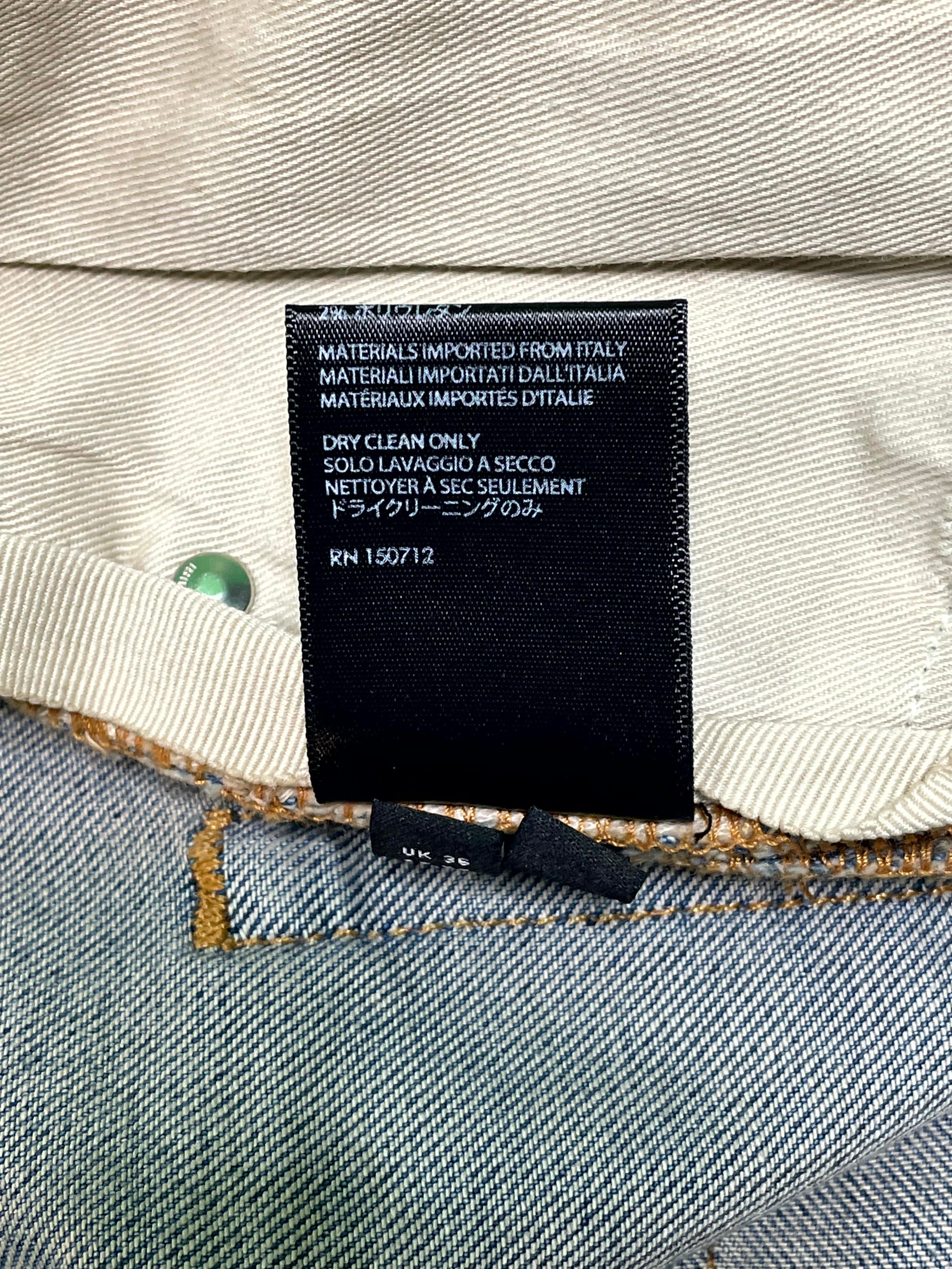 Amiri MX2 Plaid Patch Light Wash & Blue Jeans