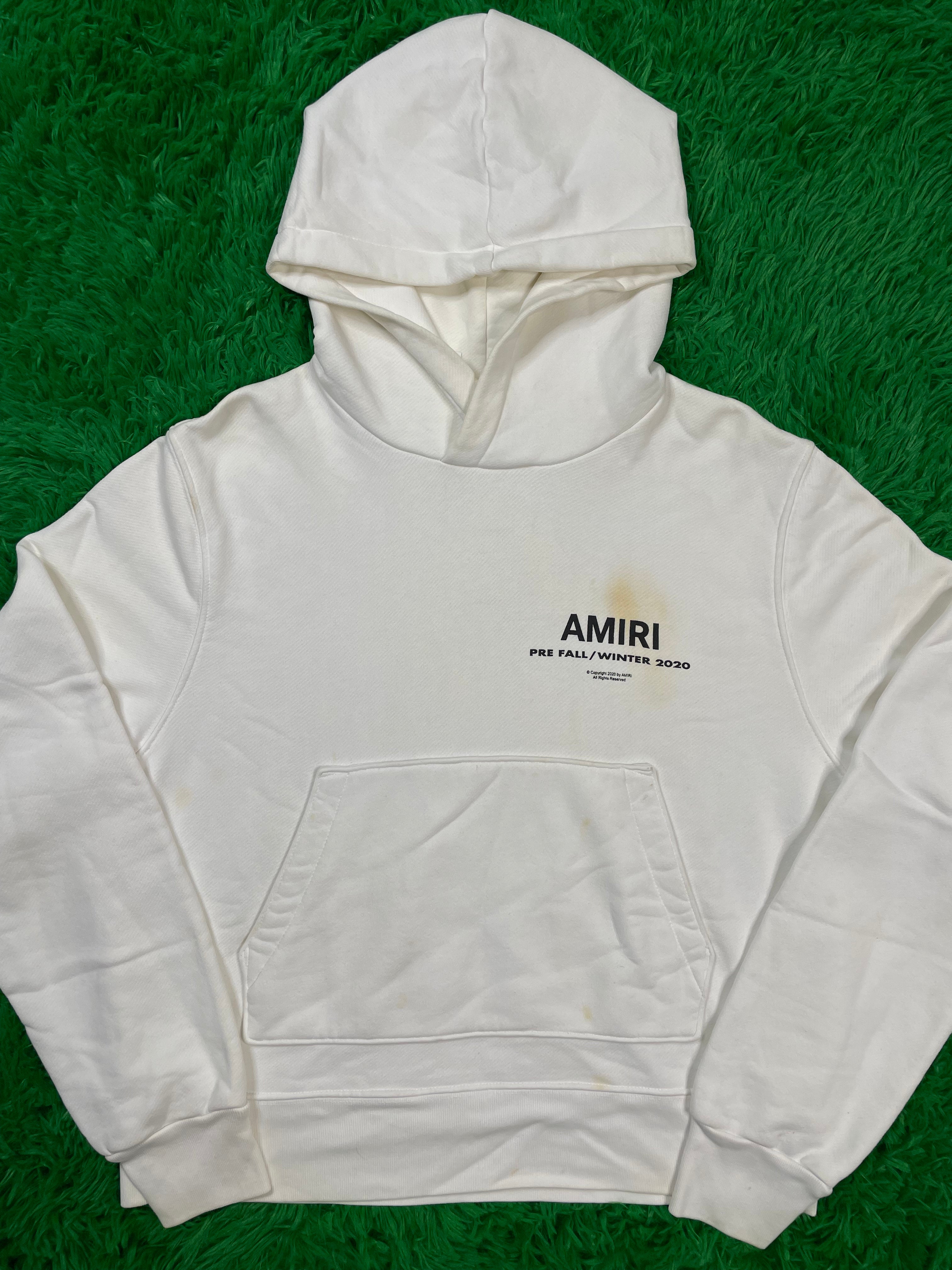 Amiri White Hoodie