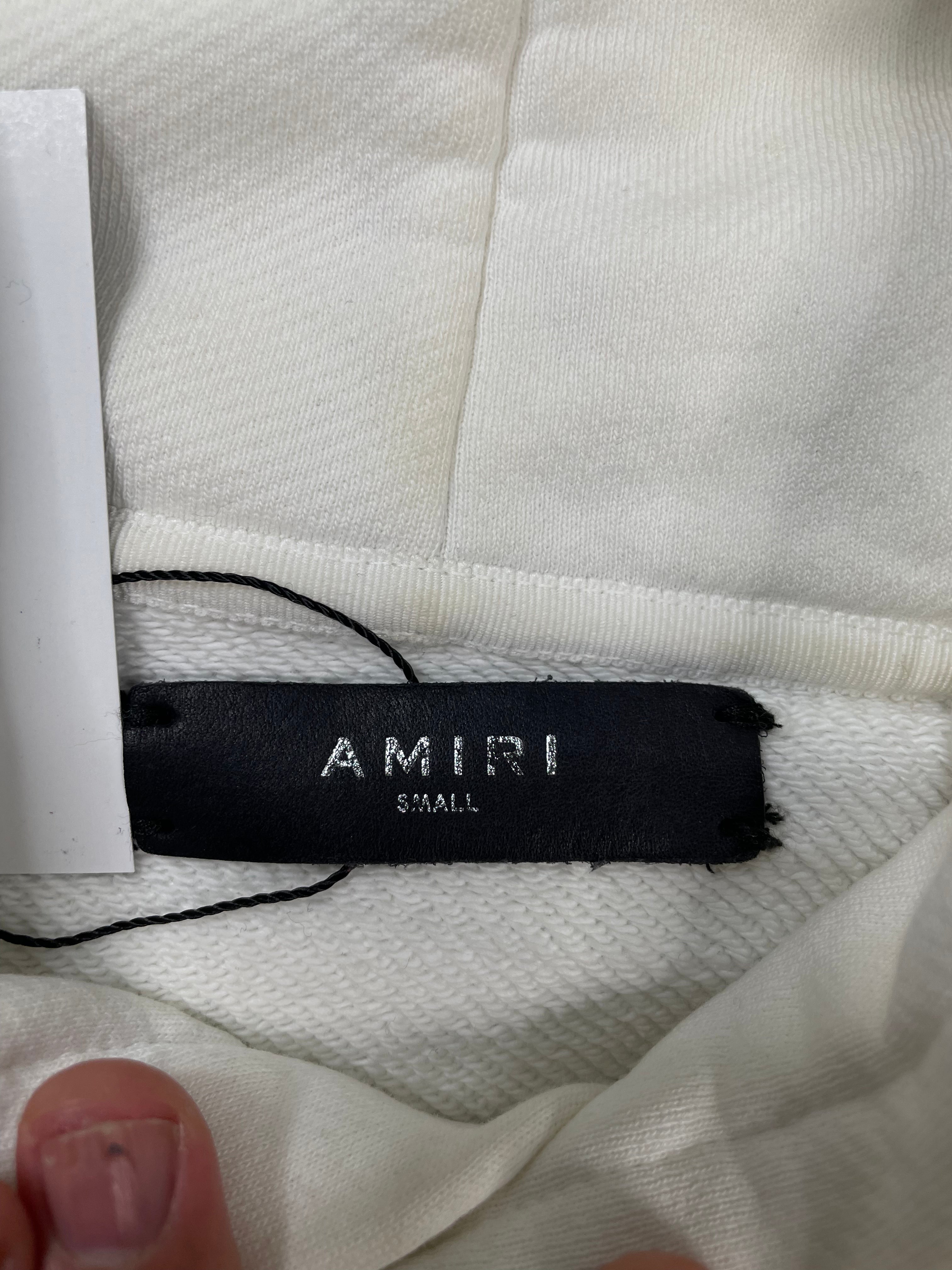 Amiri White Hoodie
