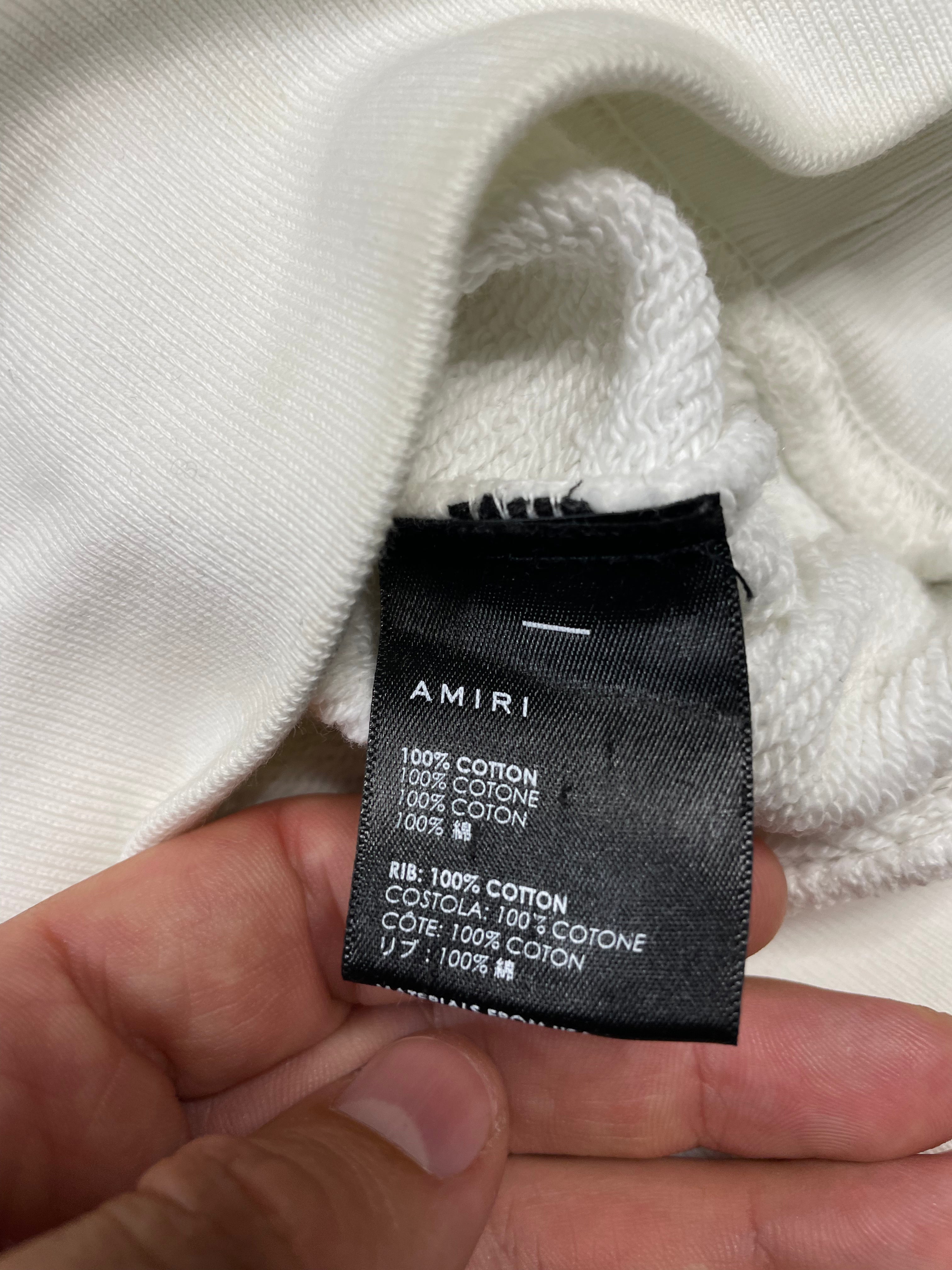 Amiri White Hoodie