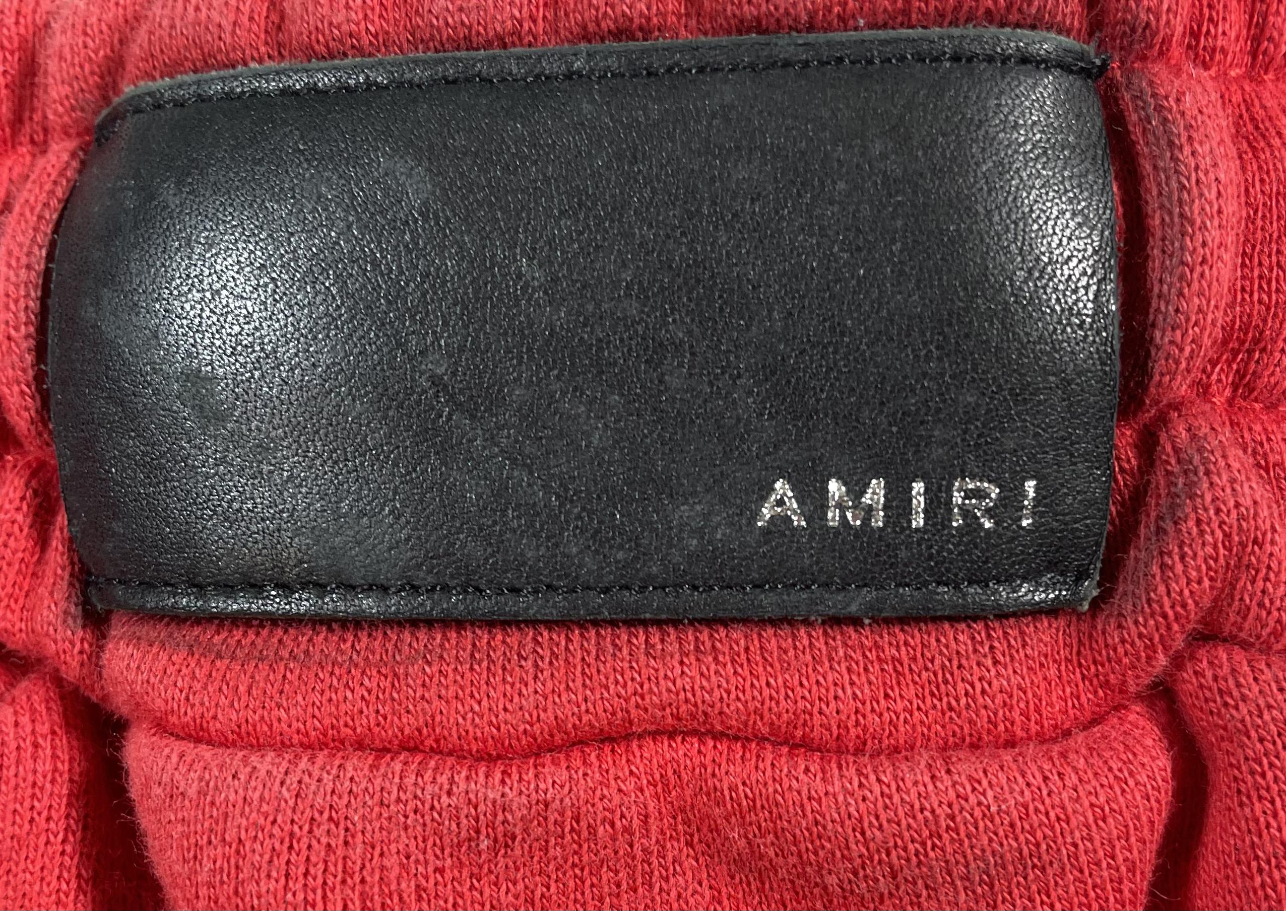 Amiri Bones Crew Red Sweatsuit