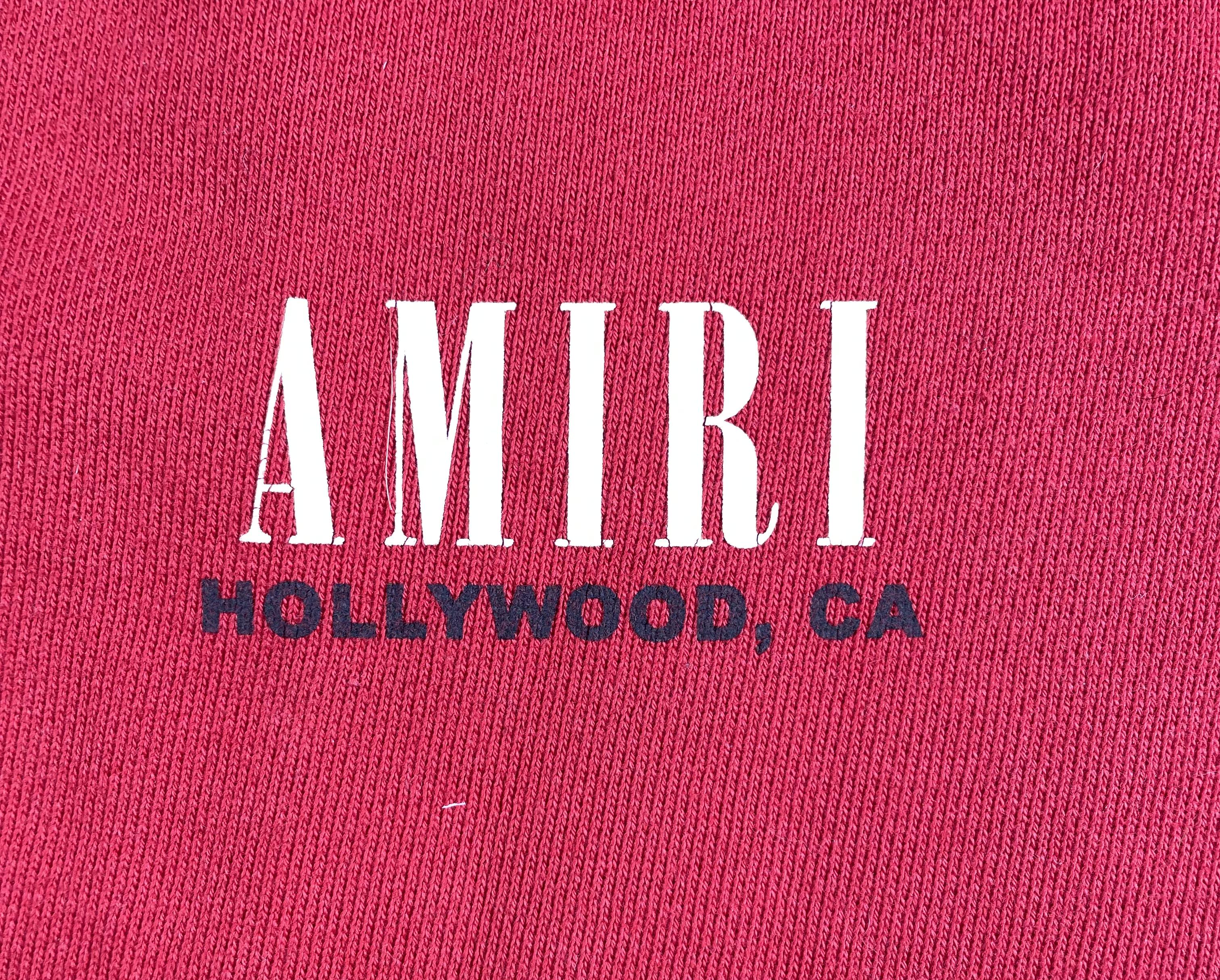 Amiri Bones Crew Red Sweatsuit