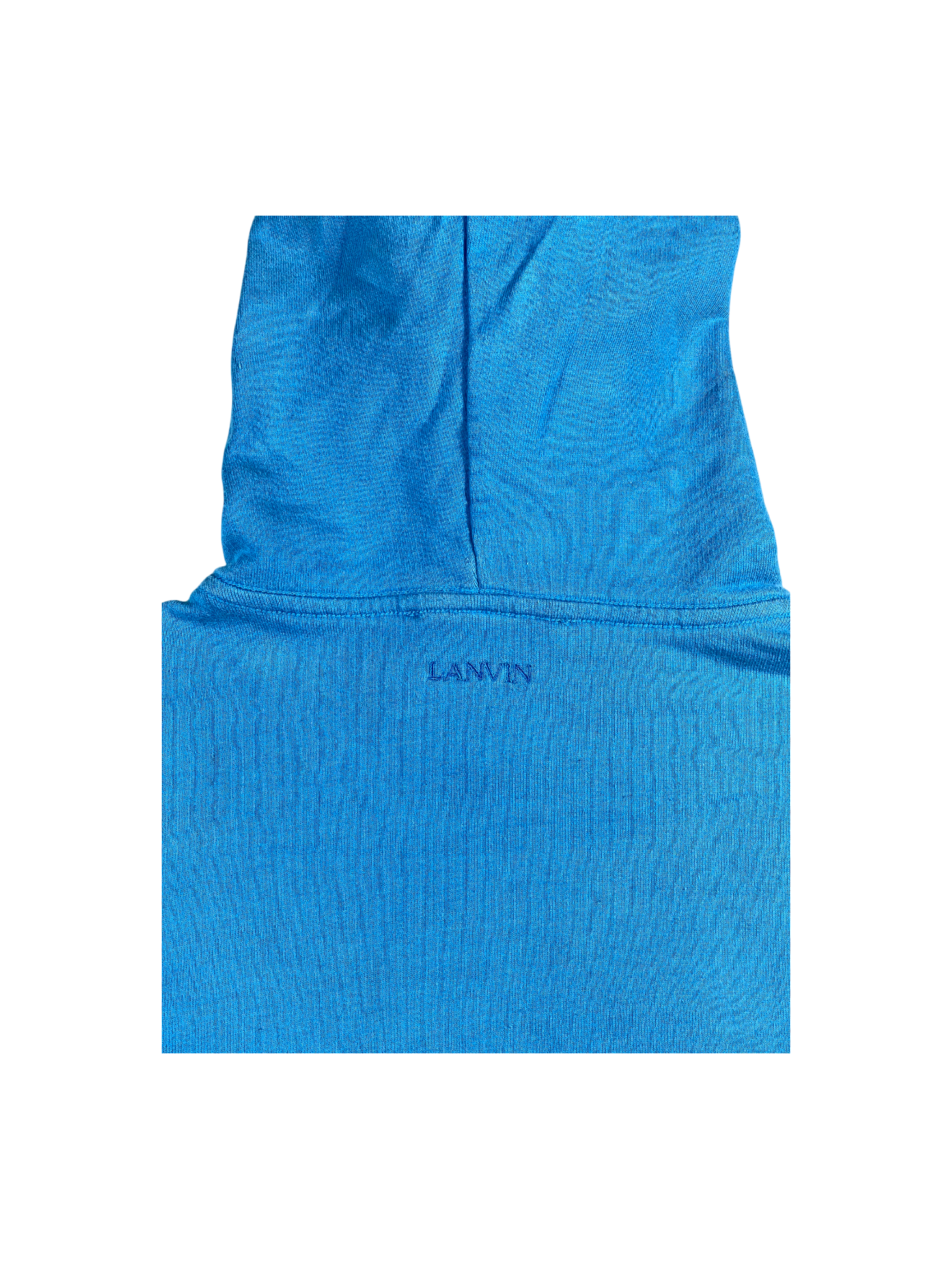 Lanvin Chest Logo Blue Hoodie