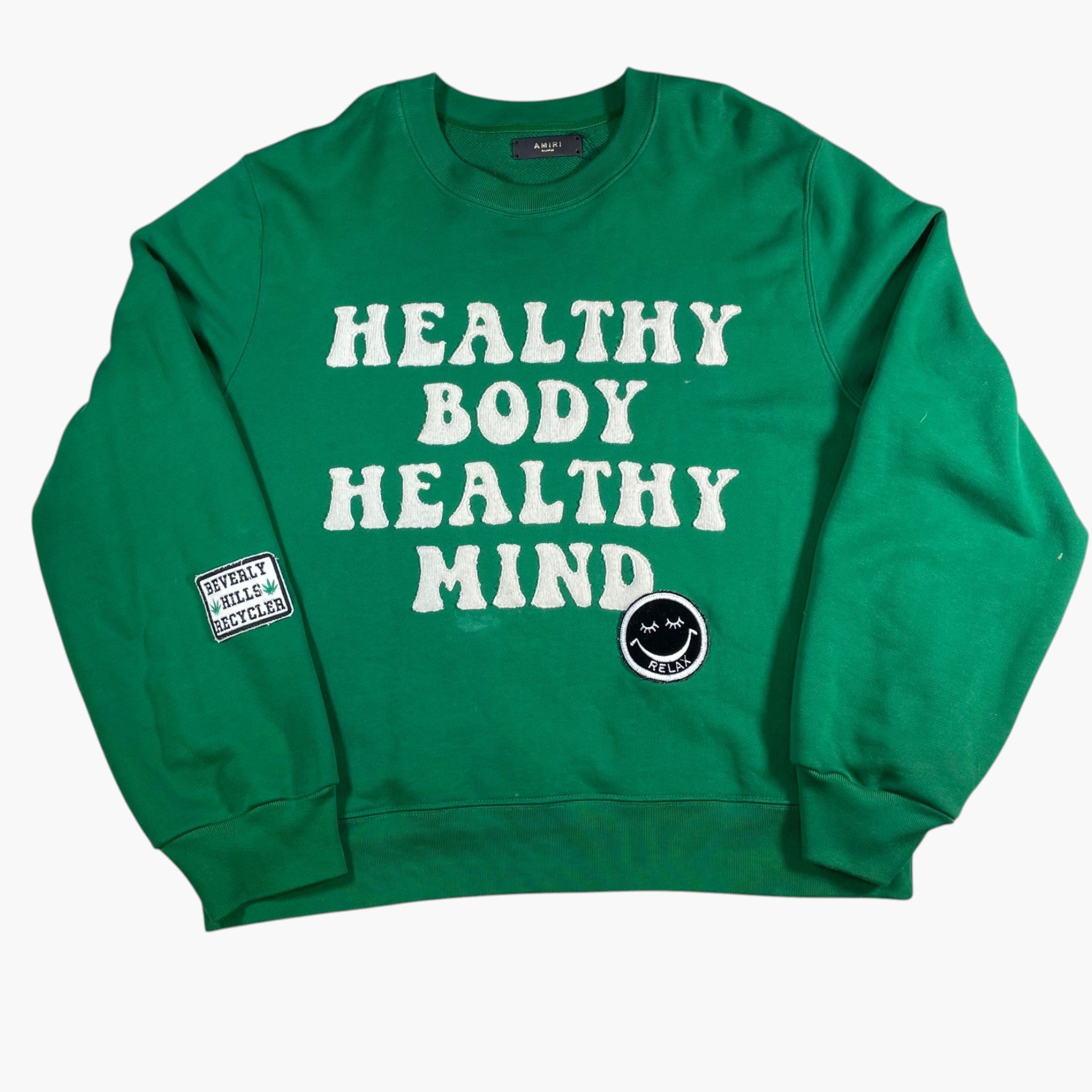 Amiri Healthy Green Crewneck