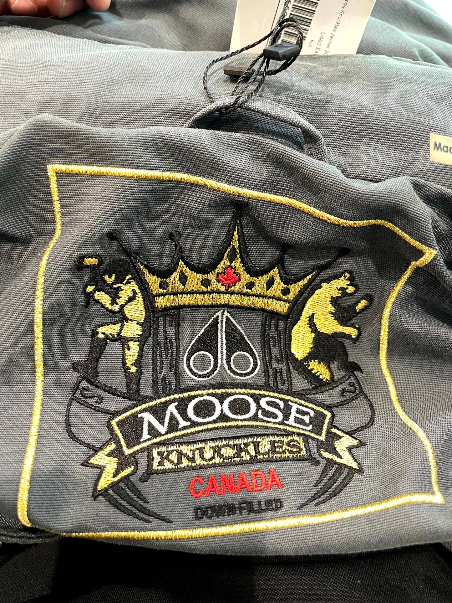 Moose Knuckles 3Q Bomber Grey Jacket