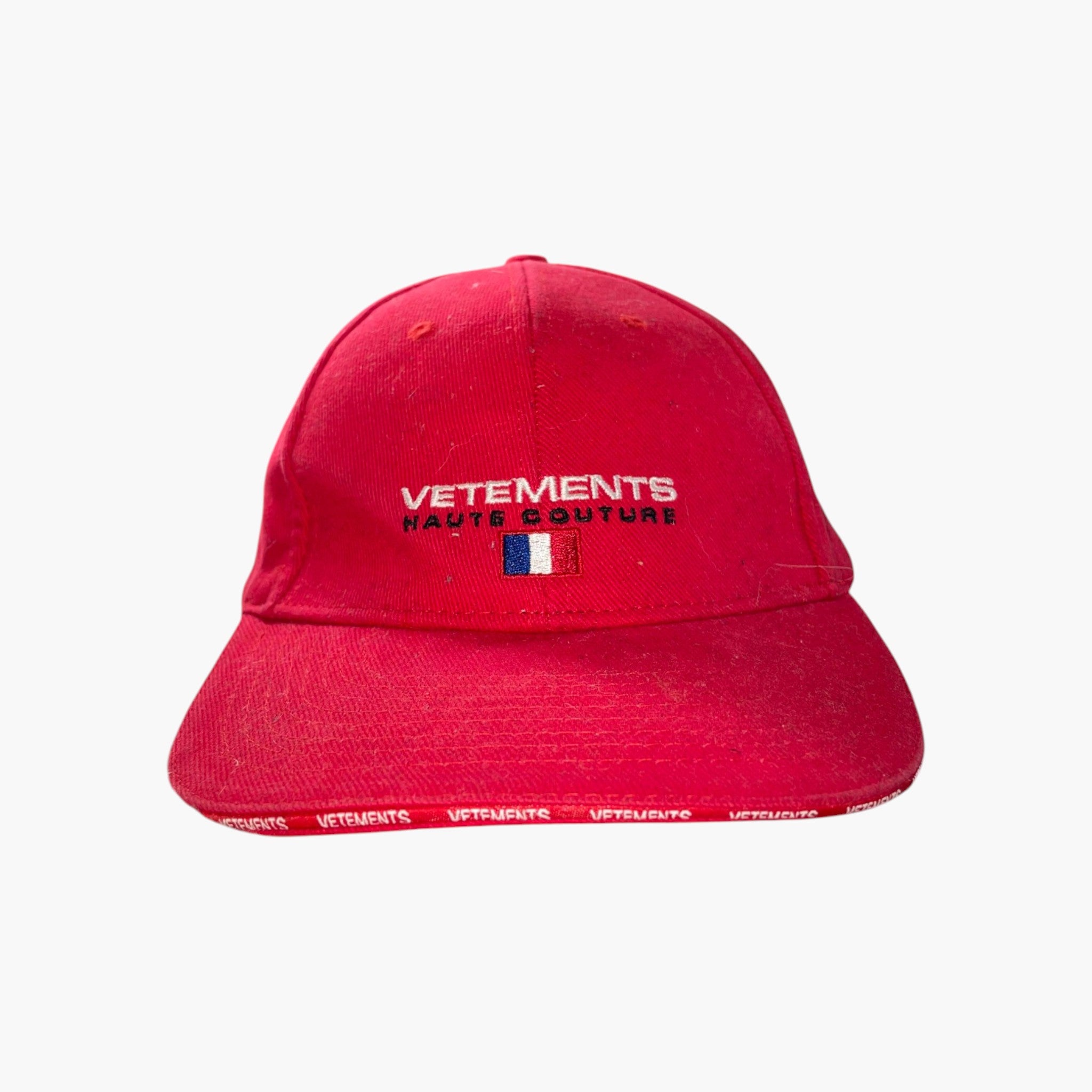 Vetements Couture Red Hat