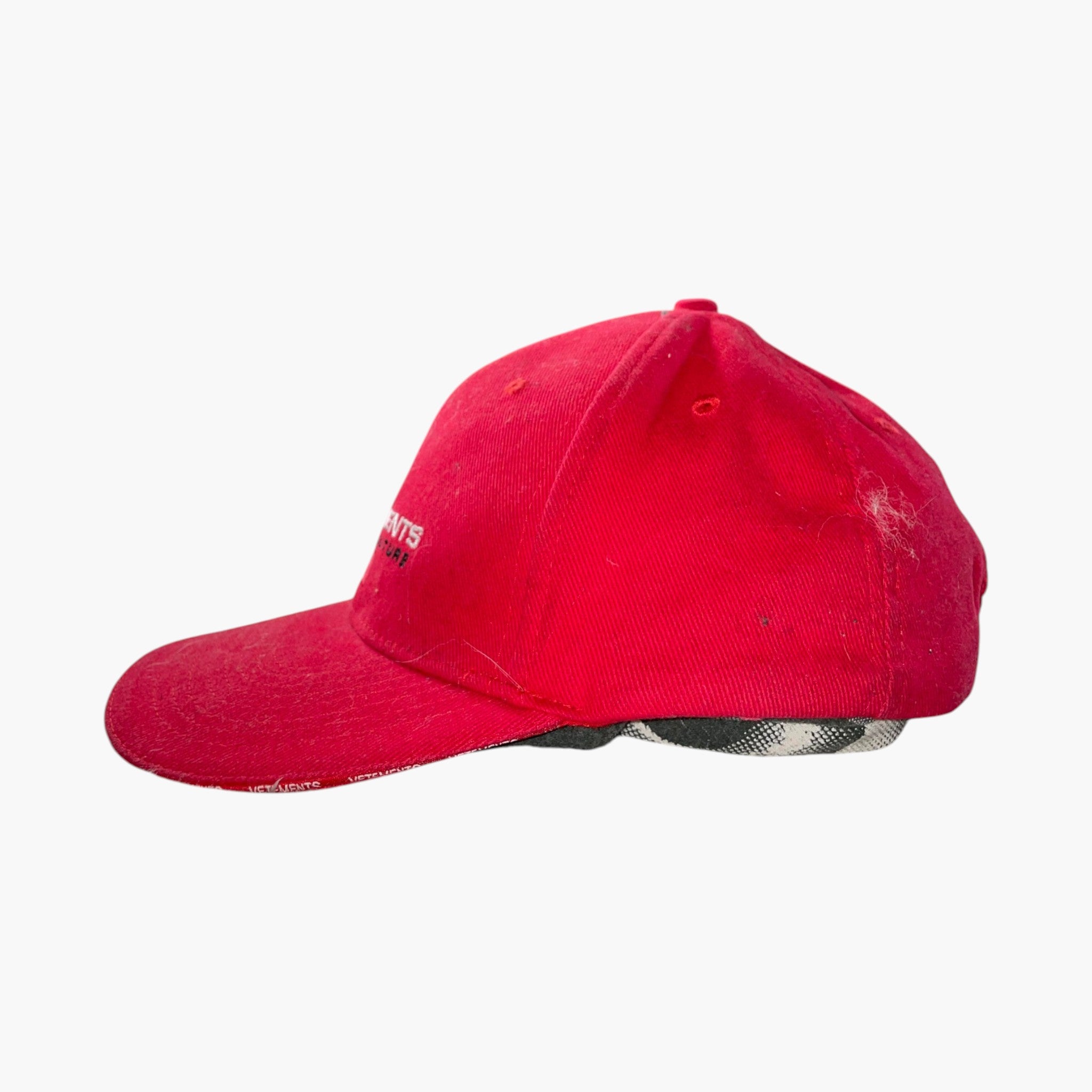 Vetements Couture Red Hat