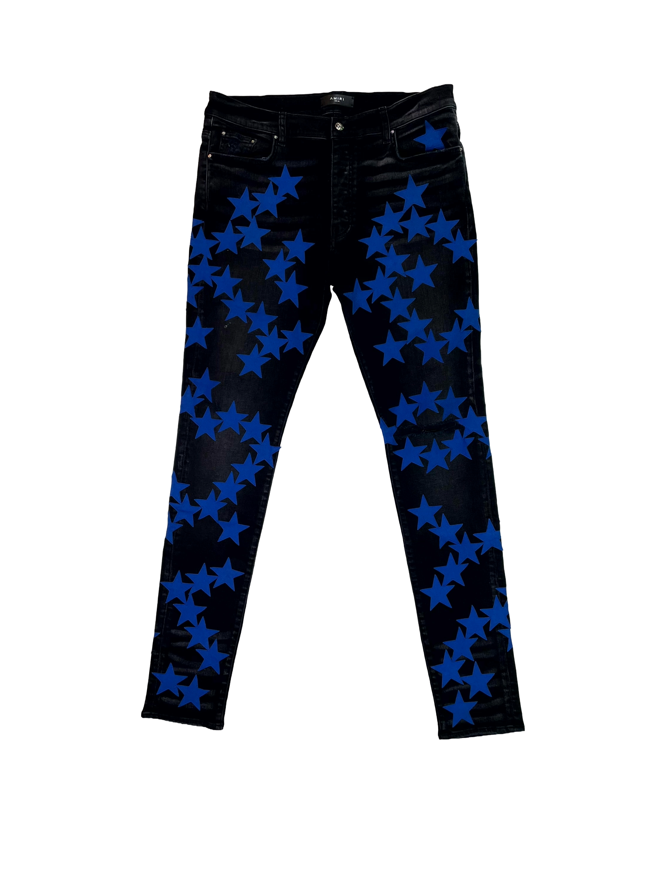 Amiri Chemist Blue & Black Jeans