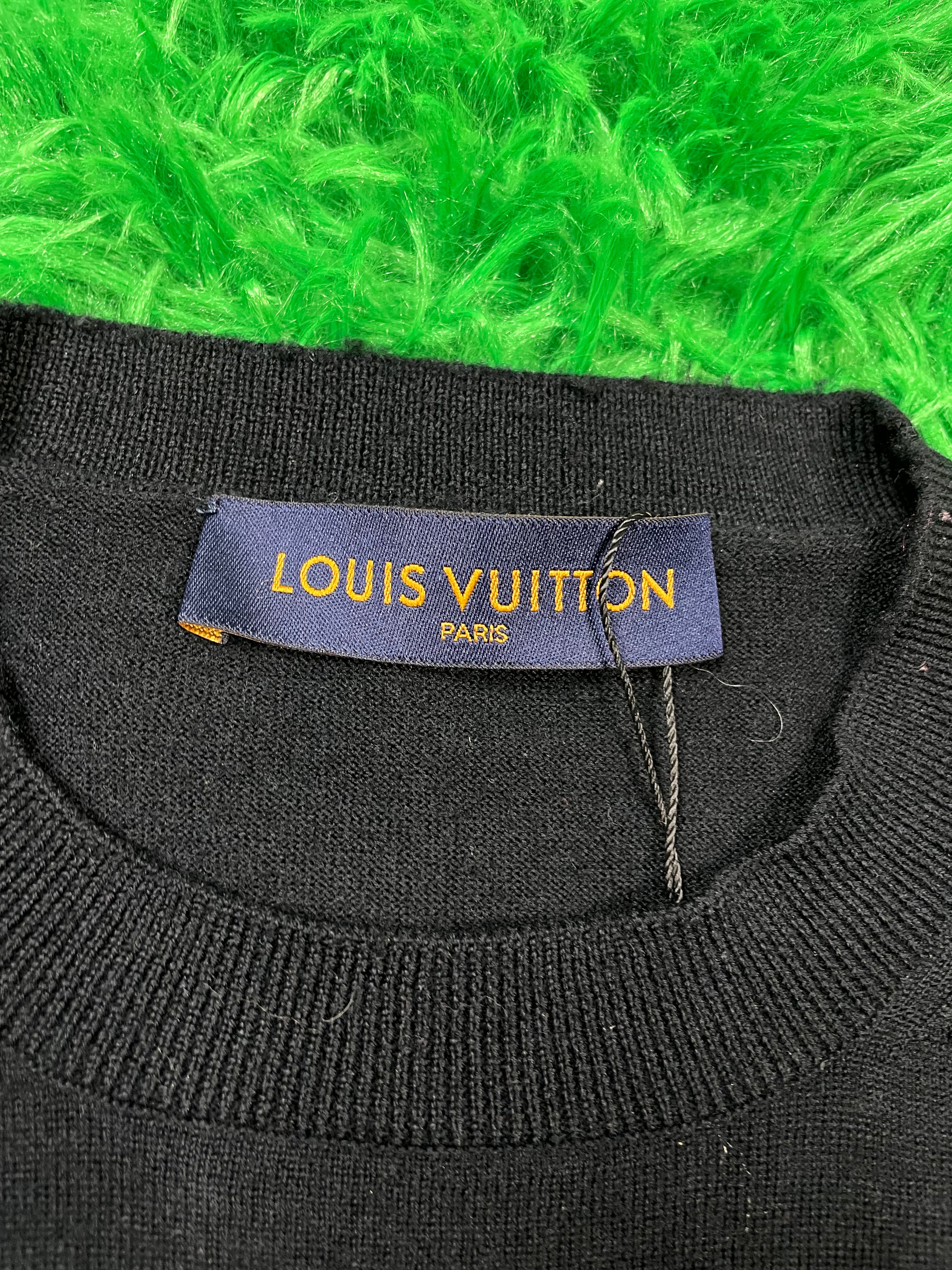 Louis Vuitton Cashmere Crewneck Black Sweater