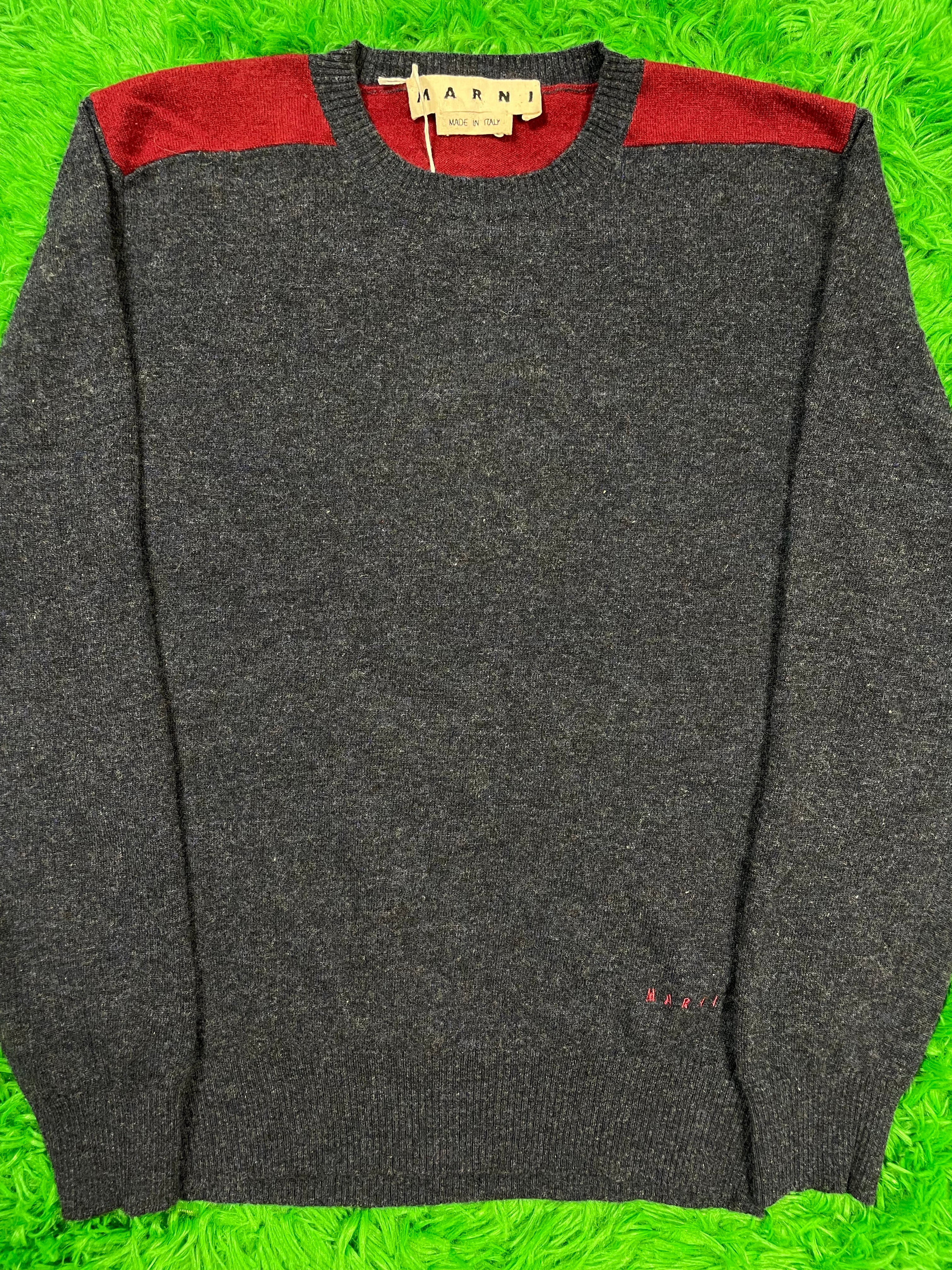 Marni Crewneck Blue Maroon 46 Used