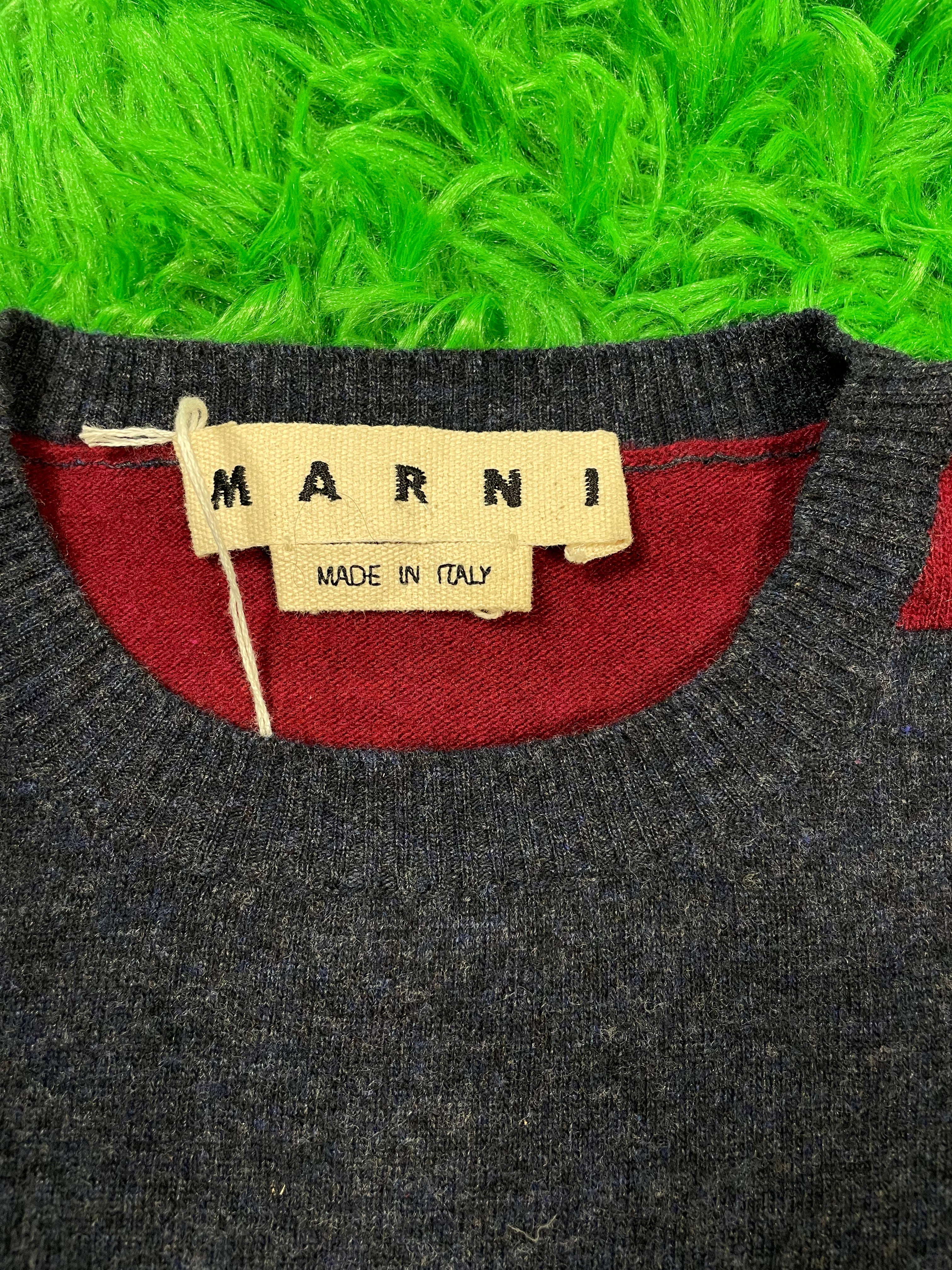 Marni Crewneck Blue Maroon 46 Used