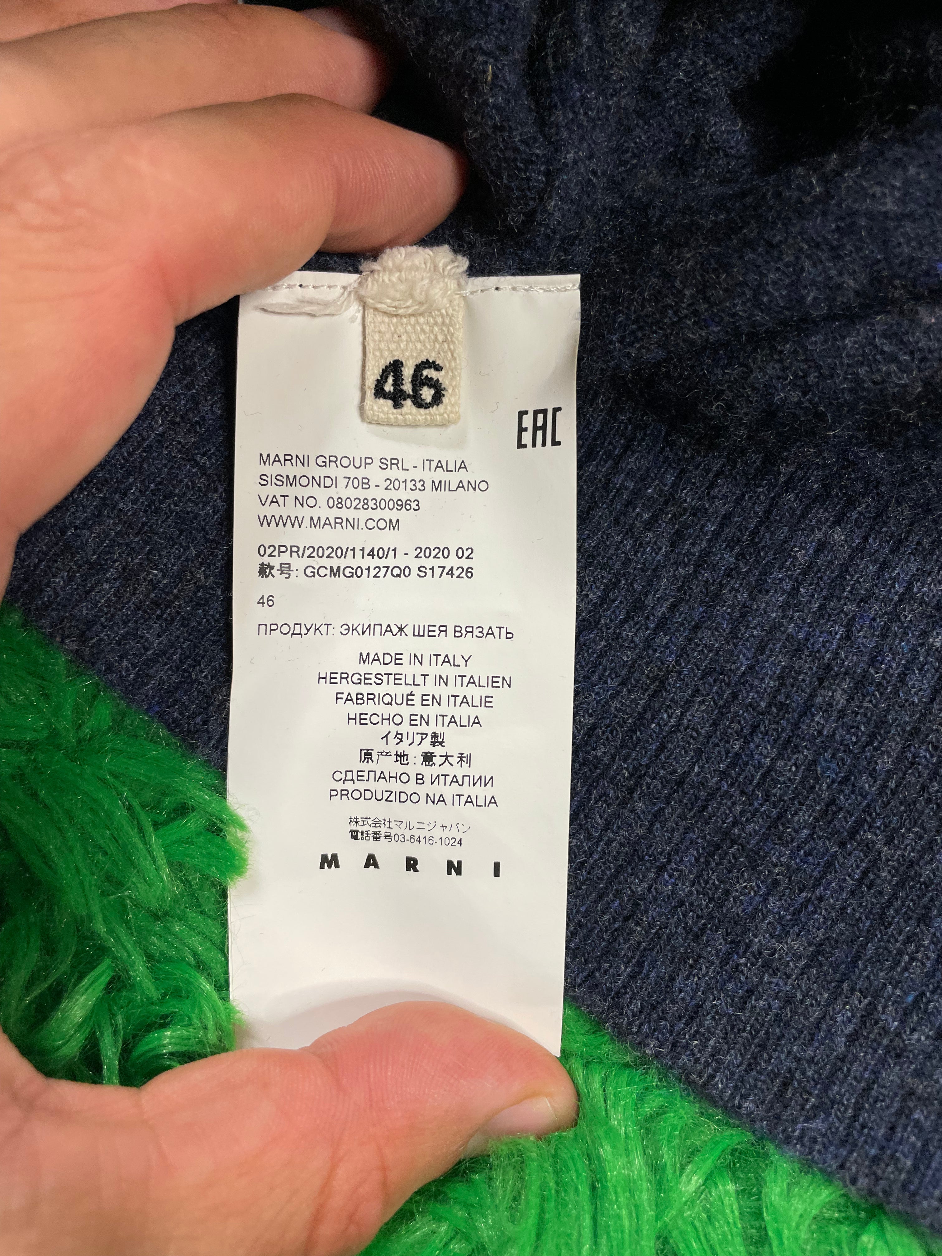 Marni Crewneck Blue Maroon 46 Used